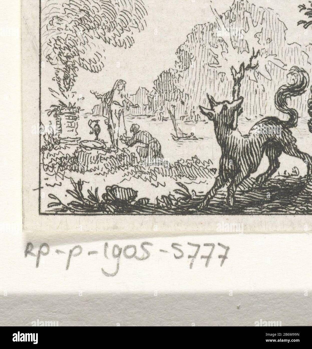 Fabel van de vos en de arend illustraties voor fabelvertellingen van  Phaedrus (serietitel) un renard avec une torche brûlante dans sa bouche  regarde un aigle dans un arbre. Cette illustration est faite