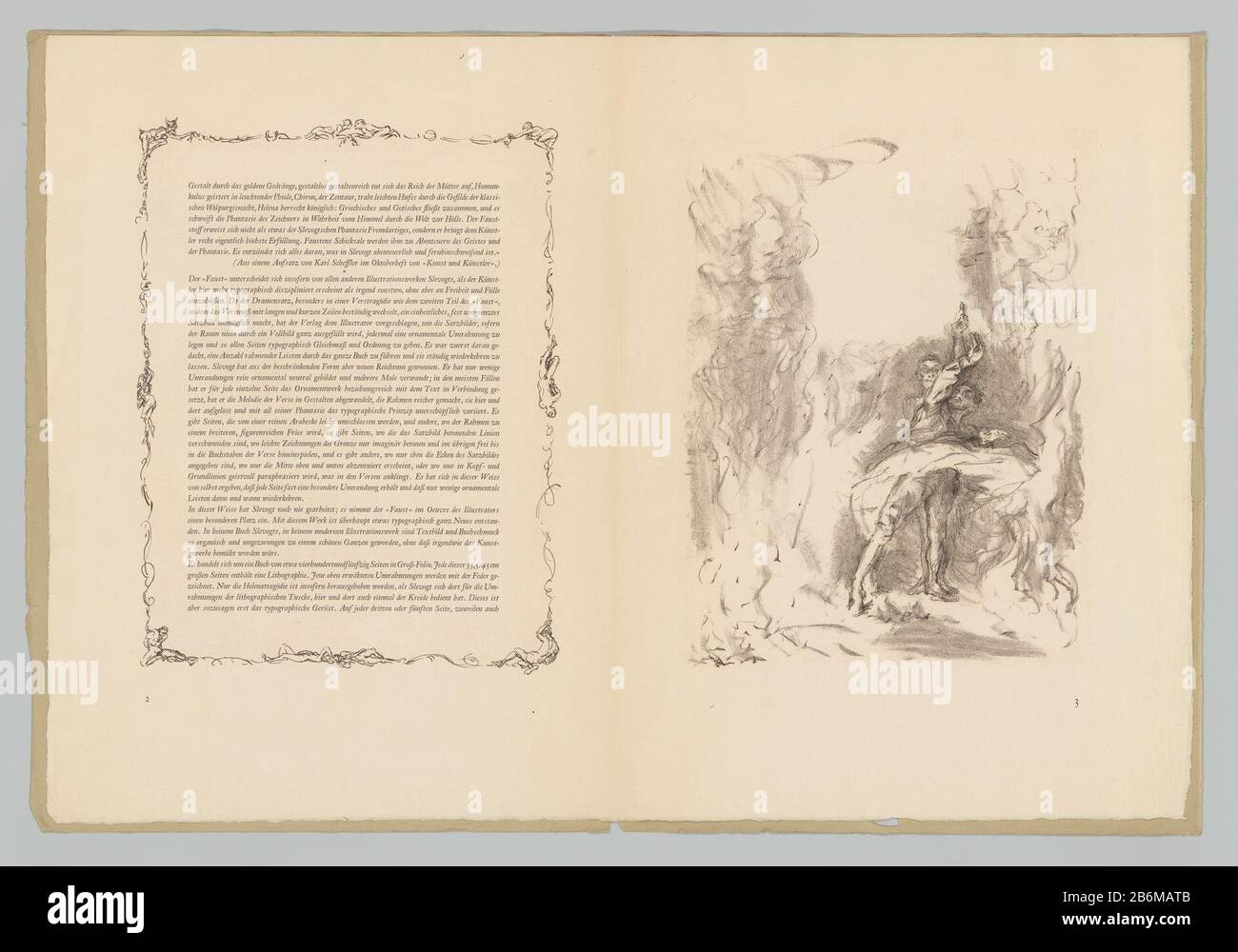 Faust Faust Type d'objet : prent Objectnummer: RP-P-1979-219-2 Fabricant : Pentmaker: Max Slevogtuitgever: Bruno CassirerPlaats fabricación: Prijn Dating: 1925 Physical kenmerken: Lithographie en tekst in boekdruk Material: Papier Techniek: Lithographie (techniek) / Fabust 330 mm Objet: Fabust x: 450 mm Banque D'Images