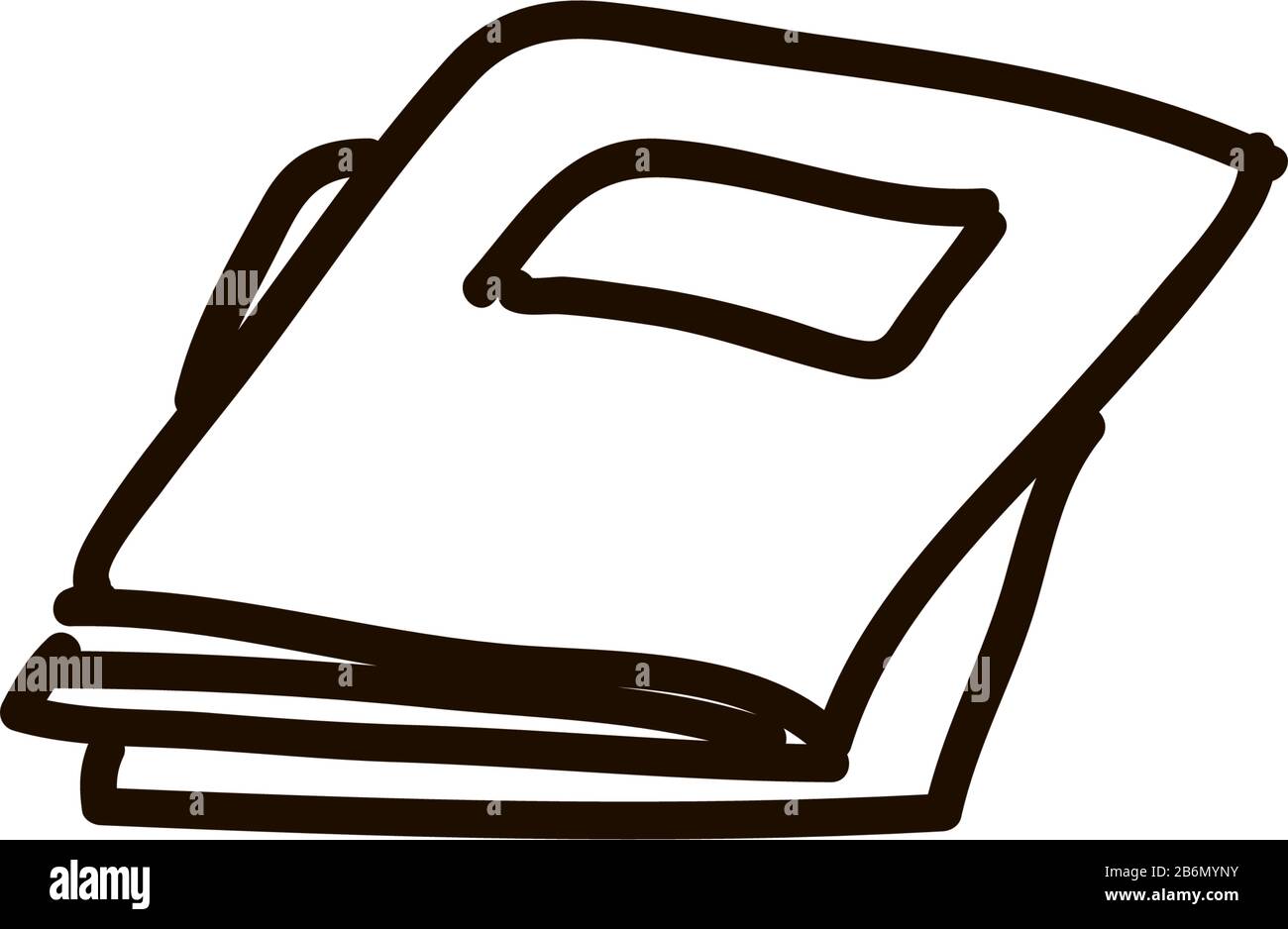 tas de magazines, revues. feuilles de papier, bloc-notes, notes, livre de texte, image de livre Illustration de Vecteur