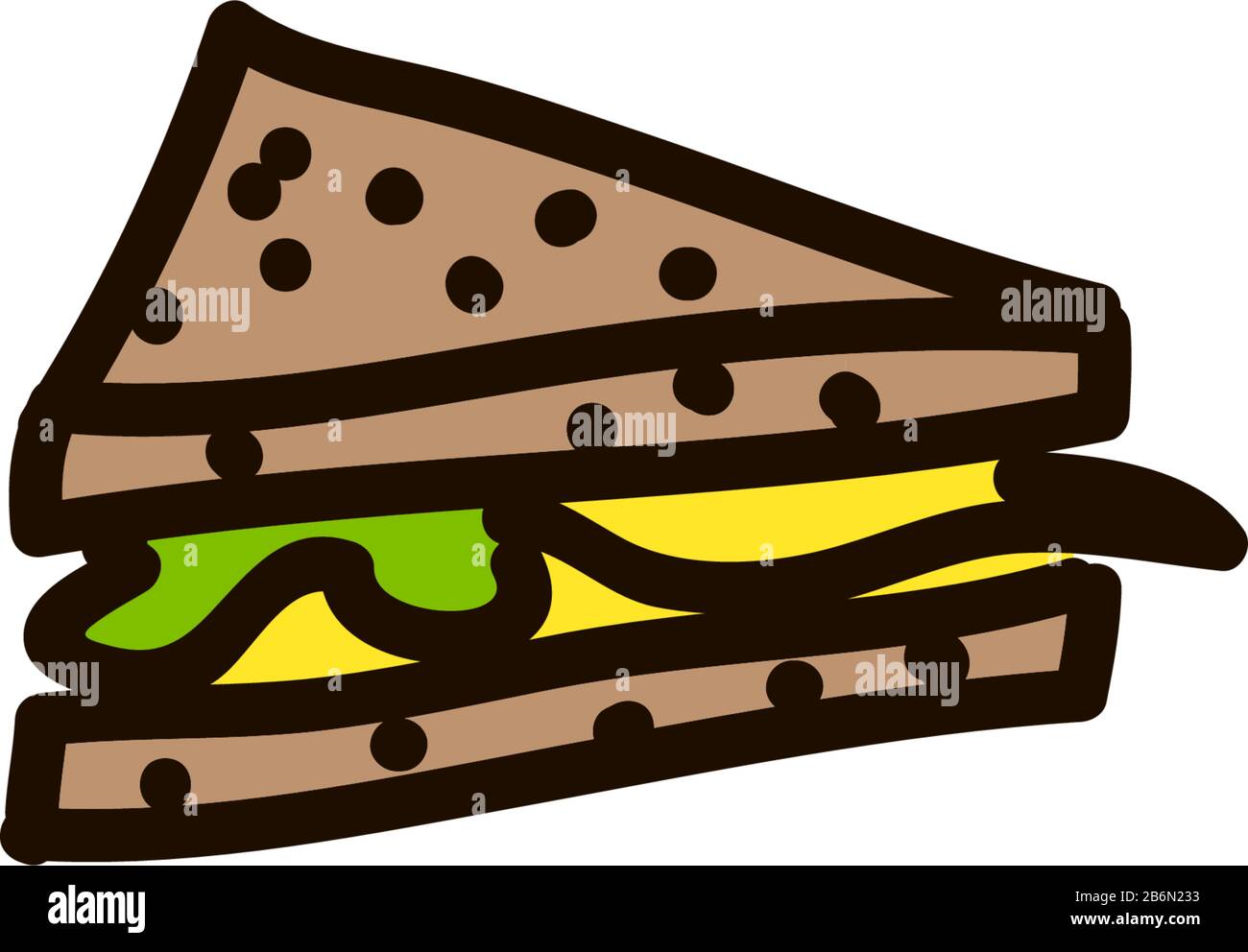 icône sandwich illustration du symbole vectoriel isolé Illustration de Vecteur