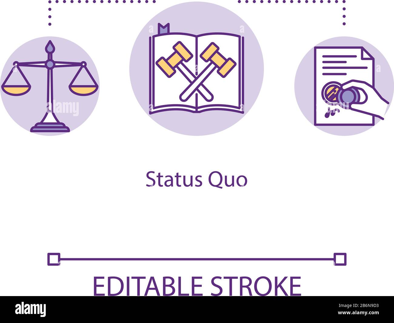 The status quo Banque d'images vectorielles Alamy
