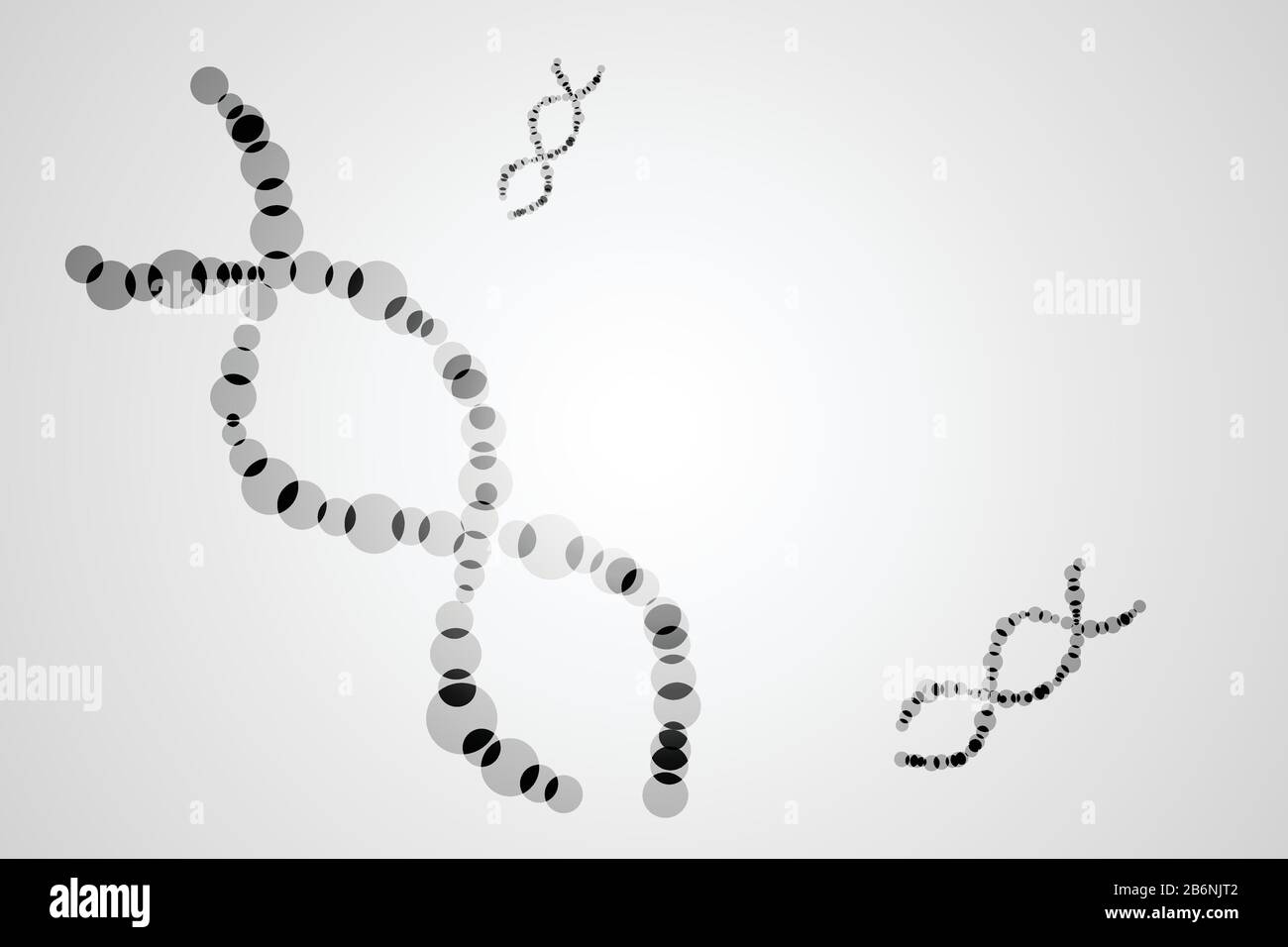 Concept abstrait de la science de la technologie ADN sur fond gris de haute technologie Illustration de Vecteur