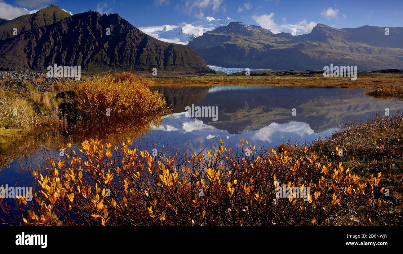 Île, Europa, Landschaft im Skaftafell NP Banque D'Images