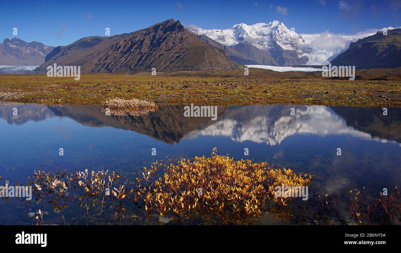 Île, Landschaft Im Skaftafell Nationalpark, Banque D'Images