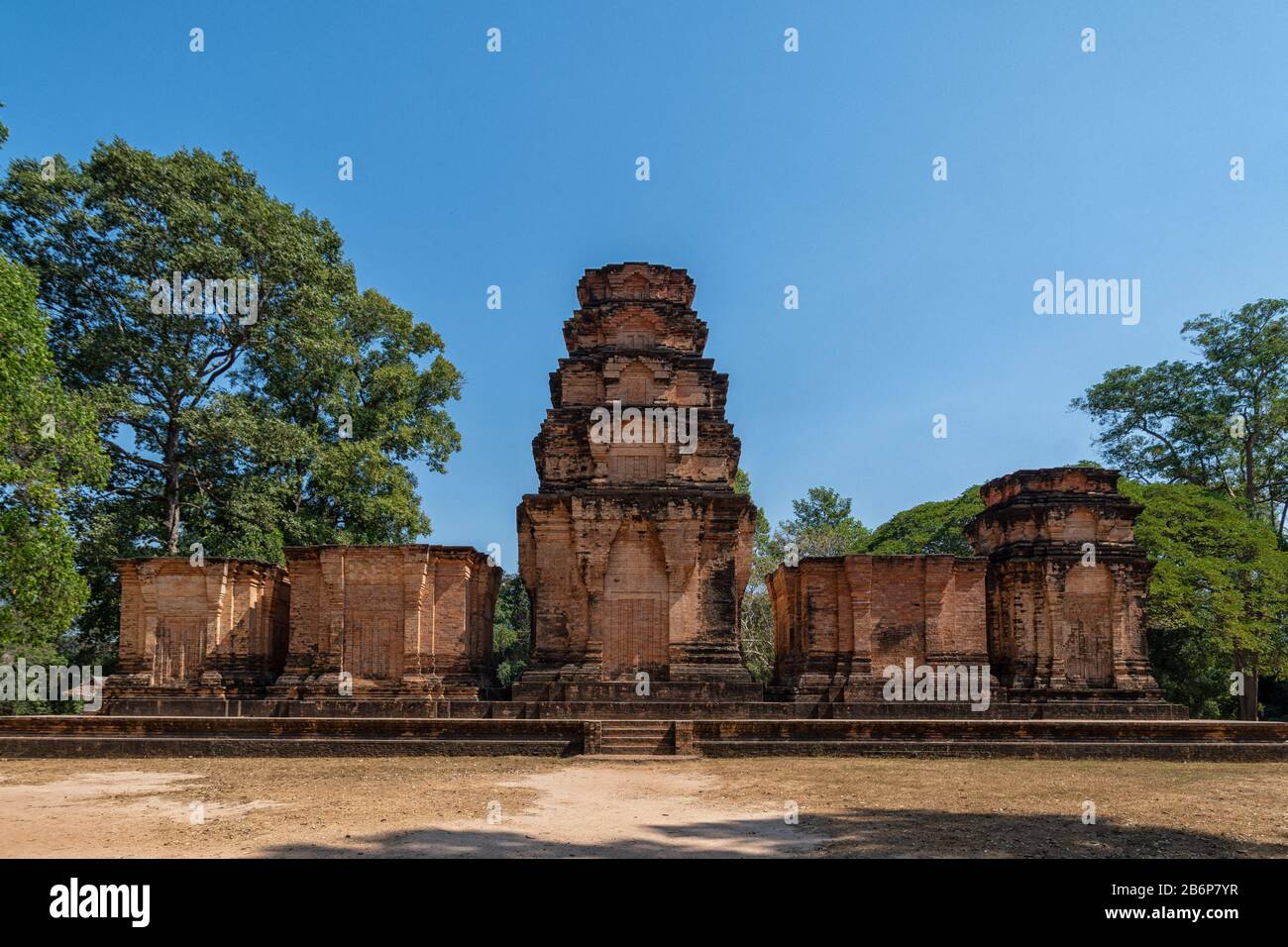Temple Prasat Kravan Au Cambodge Banque D'Images
