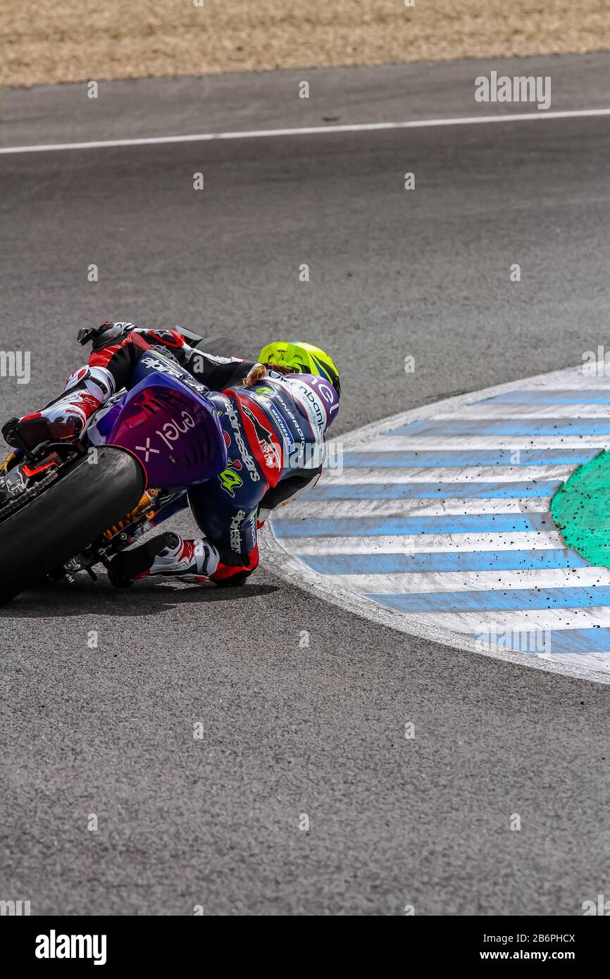 6 Maria HERRERA, essais d'hiver moto E, Jerez 11 mars, Espagne Banque D'Images