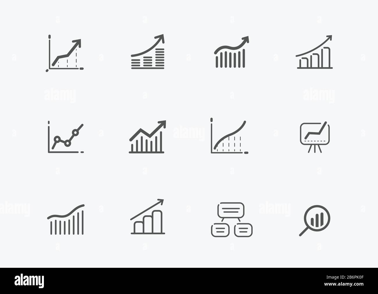 Ensemble d'icônes métier. Éléments pour le site Web ou l'application mobile Illustration de Vecteur