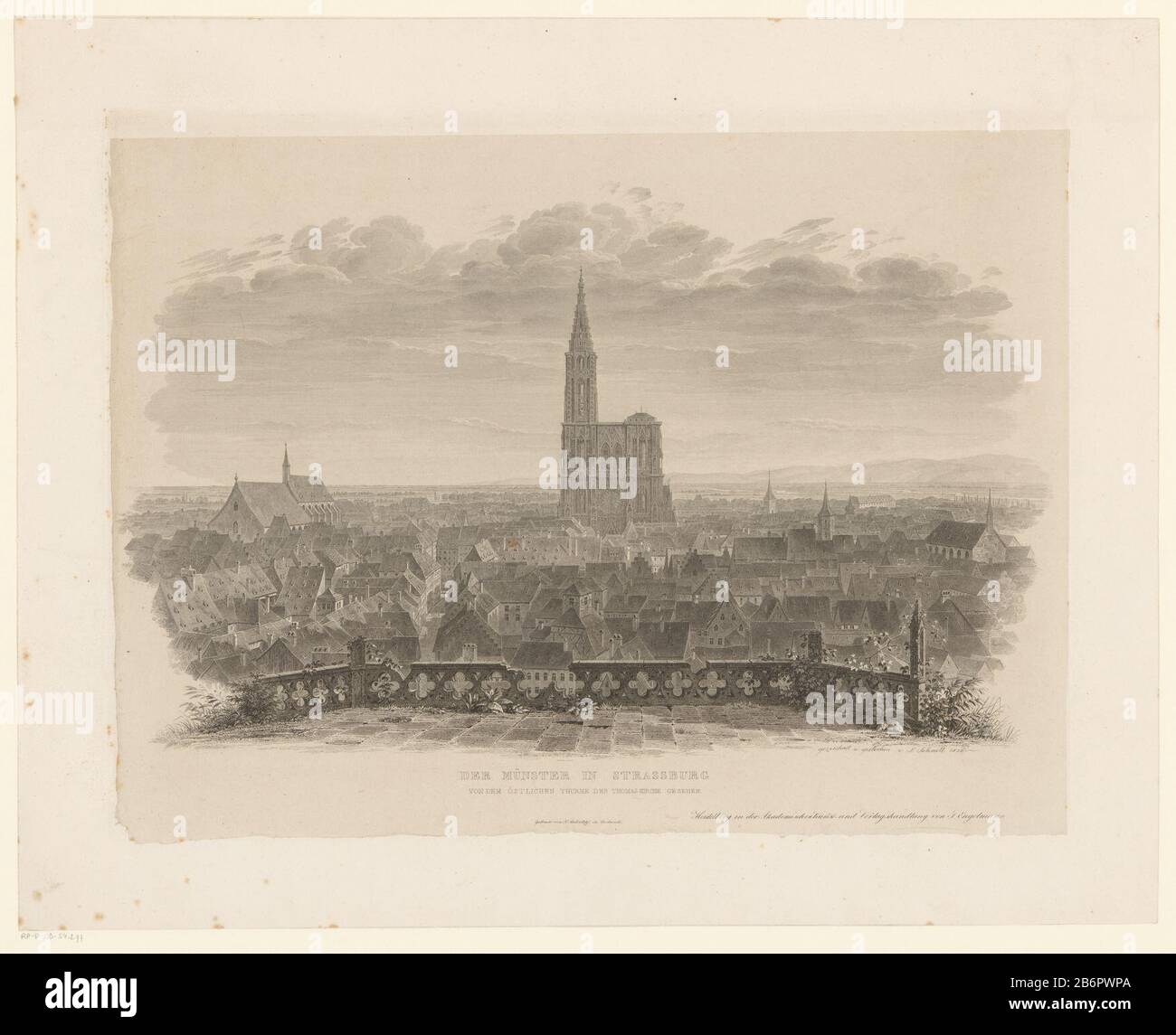 Gezicht op de kathedraal van StraatsburgDer Münster in Strassburg von dem Östlichen Thurme der Thomas-Kirche gesehen (objet titel op) Type d'objet : prent Objectnummer: RP-P-OB-2754.7Catalogusorreferentie: Nagler Künstlerlinikon 3 Inscriptions / Merpertugtor: Pertugsen , veremptel in: Lempt in: Ludwig Friedrich Schnell (vermeld op object)naar tekening van: Ludwig Friedrich Schnell (vermeld op object)drukker: Friedrich Siedentopf (vermeld op object)uitgever: Joseph Engelmann (vermeld op object)Plaats fabriking: Preneur: Duitslanddrukker: Karlsruheuitge Banque D'Images