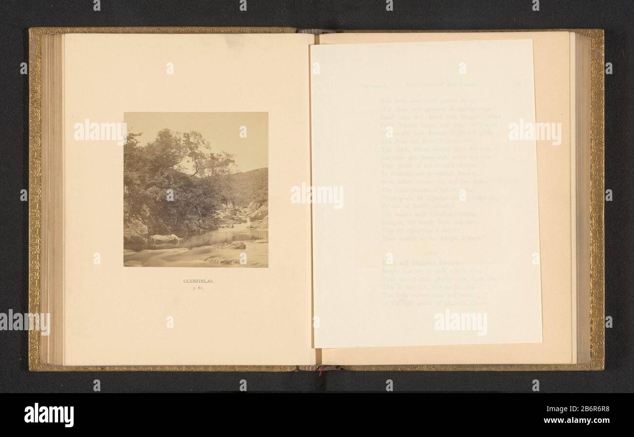 Gezicht op een rivier in Glen Finglas Glenfinlas (titre objet op) vue d'une rivière à Glen FinglasGlenfinlas (titre objet) Type de bien: Page photo Numéro d'article: RP-F 2001-7-259-6 Inscriptions / marques: Numéro, recto, imprimé: 'P. 61.' Fabricant : Photographe: Thomas OglePlaats fabrication: Glen Finglas Dating: Vers 1853 - ou pour 1865 matériau: Technique du papier: Albumen dimensions imprimées: Photo: H 91 mm × W 85 mmTelichtingFoto recto page 61. Objet: Rivière où Glen Finglas Banque D'Images