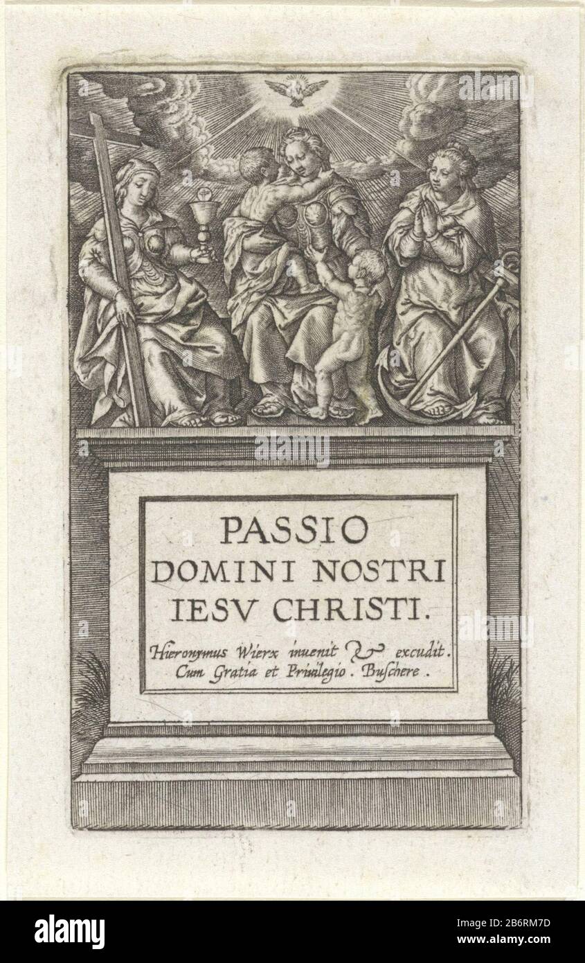 Goddelijke deugden Passie van Christus (servietitel) Passio Domini Nostri Iesv Christi (servietitel op object) Divine Virtue Passion of Christ (series title) Passio Domini Nostri Iesv Christi (series title object) Type de propriété: Imprimer title image Numéro de référence: RP-P-1911-486Catalogentistein 224-2 Description: Les trois vertus théologiques sont en haut : la foi (avec la croix), l'Amour (avec de petits enfants) et l'espoir (avec ancrage). Au-dessus d'eux le Saint-Esprit comme duif. Fabricant : printmaker: Jerome Qui: Rixnaar design: Hieronymus Wierix (lis Banque D'Images