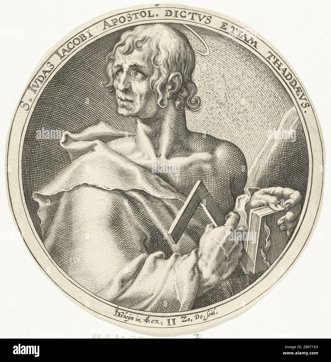 St. Jude TaddeusChristus, les Apôtres et St. Paul (titre de la série) Type de bien: Imprimer Numéro de série: 11 / 12Objectnummer: RP-P-BI 7114Catalogusreferentie: New Hollstein Dutch 97-2 (2) Holllstein Dutch 41-2 (2) Marquages / marques: Marque du collectionneur, verso, estampillée: Lugt 2228 Fabricant: Printmaker: Zacharias Dolado (bâtiment classé), conçu par Jacob le Gheyn (II) (bâtiment classé) éditeur Claes Jansz. Visscher (II) (bâtiment classé) Lieu de fabrication: Amsterdam Date: CA. 1596 et / ou 1609 - 1652 Caractéristiques physiques: Matériau de la voiture: Technique du papier: Engrala (processus d'impression) Dimensions: Plat Banque D'Images St. Jude TaddeusChristus, les Apôtres et St. Paul (titre de la série) Type de bien: Imprimer Numéro de série: 11 / 12Objectnummer: RP-P-BI 7114Catalogusreferentie: New Hollstein Dutch 97-2 (2) Holllstein Dutch 41-2 (2) Marquages / marques: Marque du collectionneur, verso, estampillée: Lugt 2228 Fabricant: Printmaker: Zacharias Dolado (bâtiment classé), conçu par Jacob le Gheyn (II) (bâtiment classé) éditeur Claes Jansz. Visscher (II) (bâtiment classé) Lieu de fabrication: Amsterdam Date: CA. 1596 et / ou 1609 - 1652 Caractéristiques physiques: Matériau de la voiture: Technique du papier: Engrala (processus d'impression) Dimensions: Plat Banque D'Images