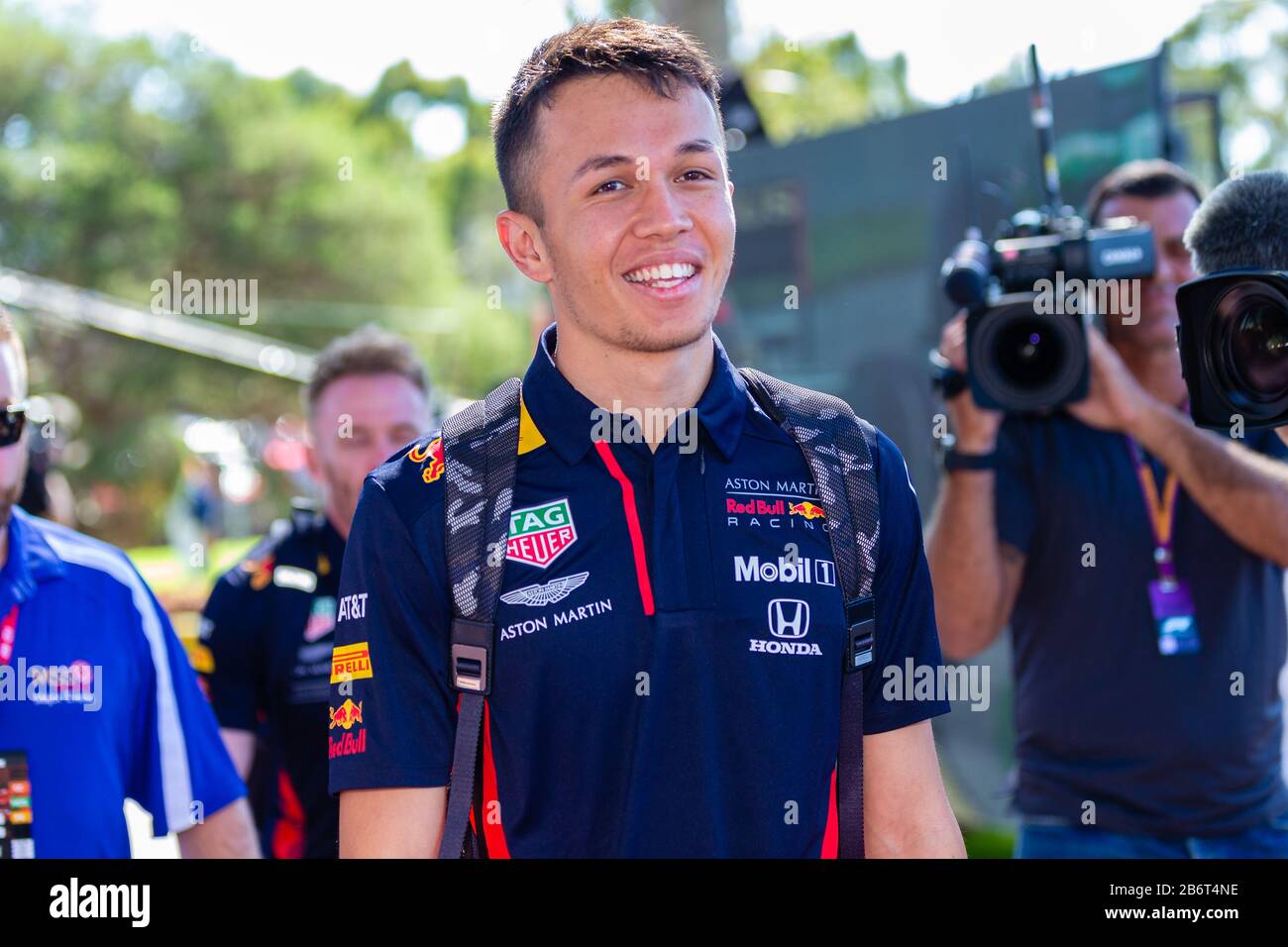 Melbourne, Australie, 12 Mars 2020. Alexander Albon (23) En Voiture Pour Scuderia Toro Rosso Honda Au Cours Du Grand Prix Australien Rolex De Formule 1, Melbourne, Australie. Crédit: Dave Hemaison/Alay Live News Banque D'Images