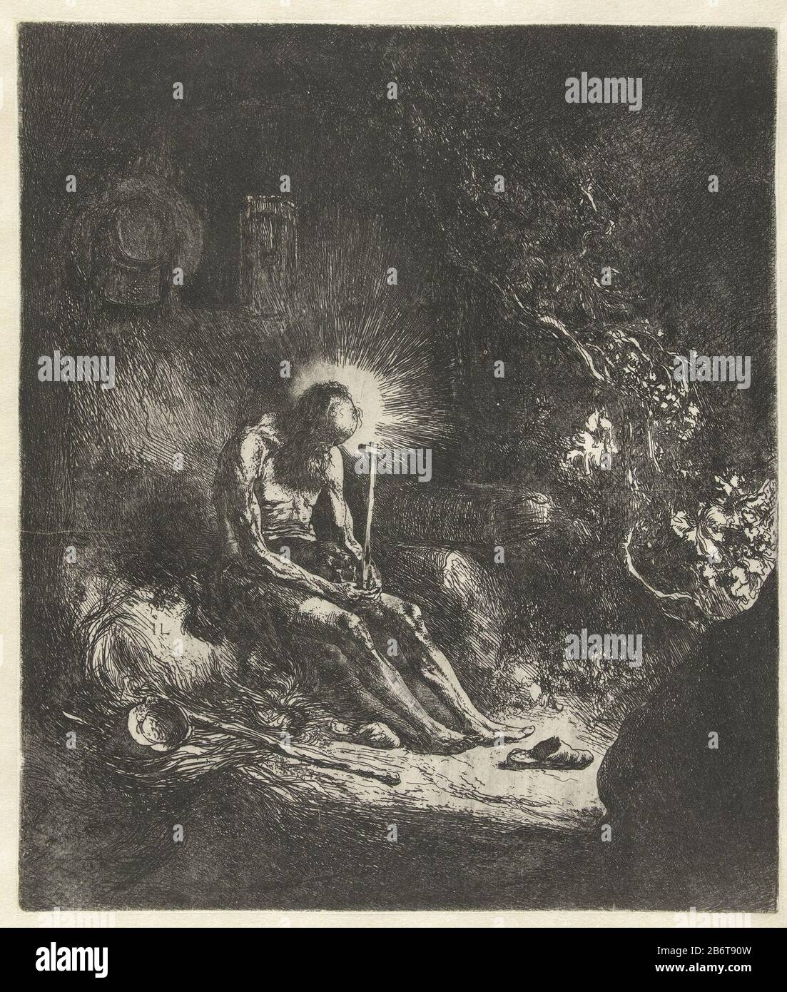 Heilige Hieronymus Le Saint Jérôme ermit assis dans une grotte avec un crâne sur vos genoux et crucifix à la main. Fabricant : printmaker Jan Lievens (bâtiment classé) dans sa conception: Jan Lievens Lieu de fabrication: Pays-Bas Date: 1630 - 1631 Caractéristiques physiques: Matière de gravure: Technique du papier: Dimensions de gravure: Bord de la plaque : h 320 mm × W 275 mm Sujet: Dévotion personnelle de Saint-Jérôme Banque D'Images Heilige Hieronymus Le Saint Jérôme ermit assis dans une grotte avec un crâne sur vos genoux et crucifix à la main. Fabricant : printmaker Jan Lievens (bâtiment classé) dans sa conception: Jan Lievens Lieu de fabrication: Pays-Bas Date: 1630 - 1631 Caractéristiques physiques: Matière de gravure: Technique du papier: Dimensions de gravure: Bord de la plaque : h 320 mm × W 275 mm Sujet: Dévotion personnelle de Saint-Jérôme Banque D'Images