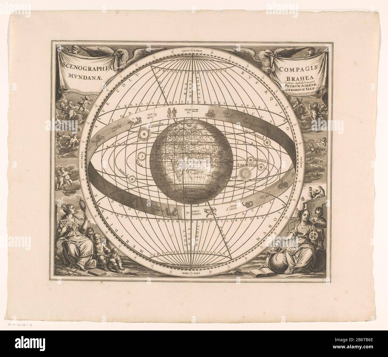 Carte du ciel géocentrique Banque de photographies et d’images à haute
