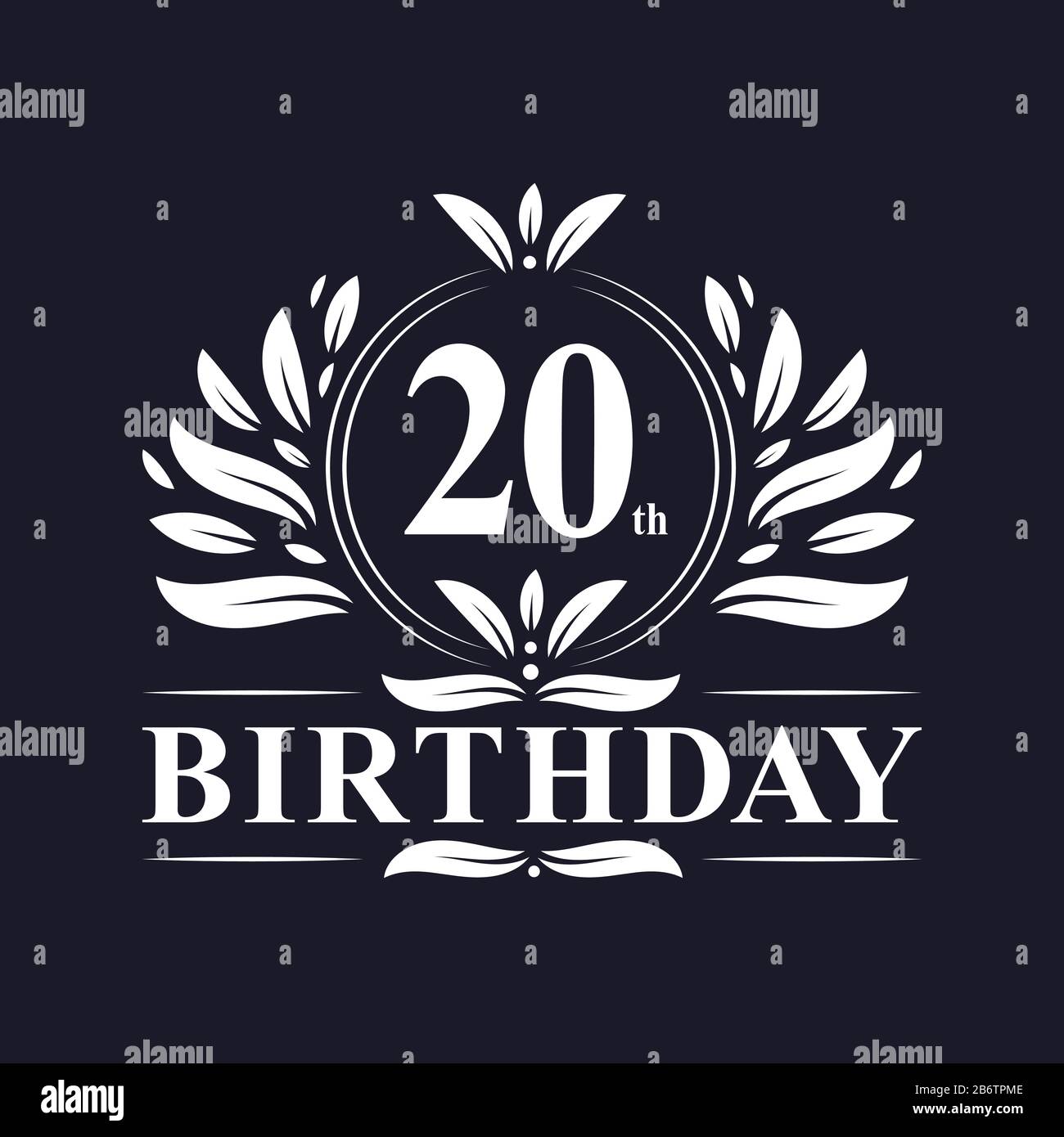 Fete Du eme Anniversaire Logo De Ans De Luxe Image Vectorielle Stock Alamy