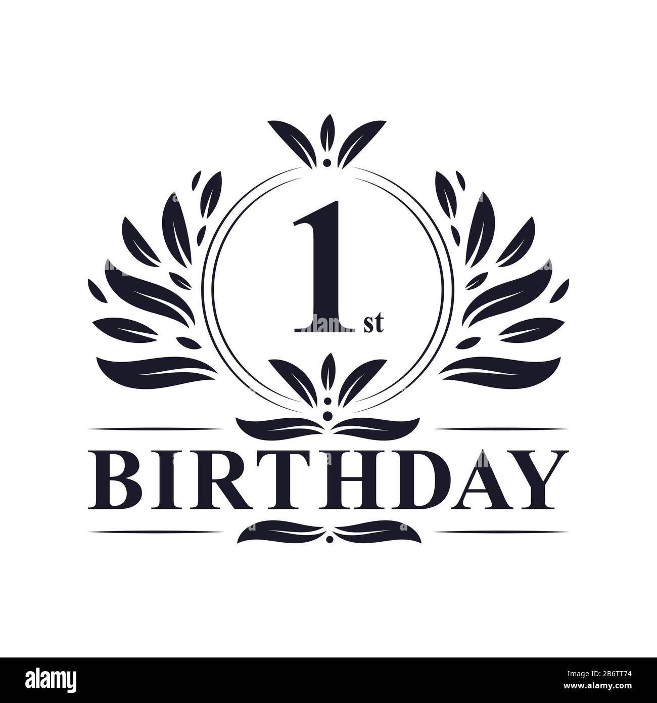 Logo anniversaire 1 an Banque de photographies et d'images à haute  résolution - Alamy