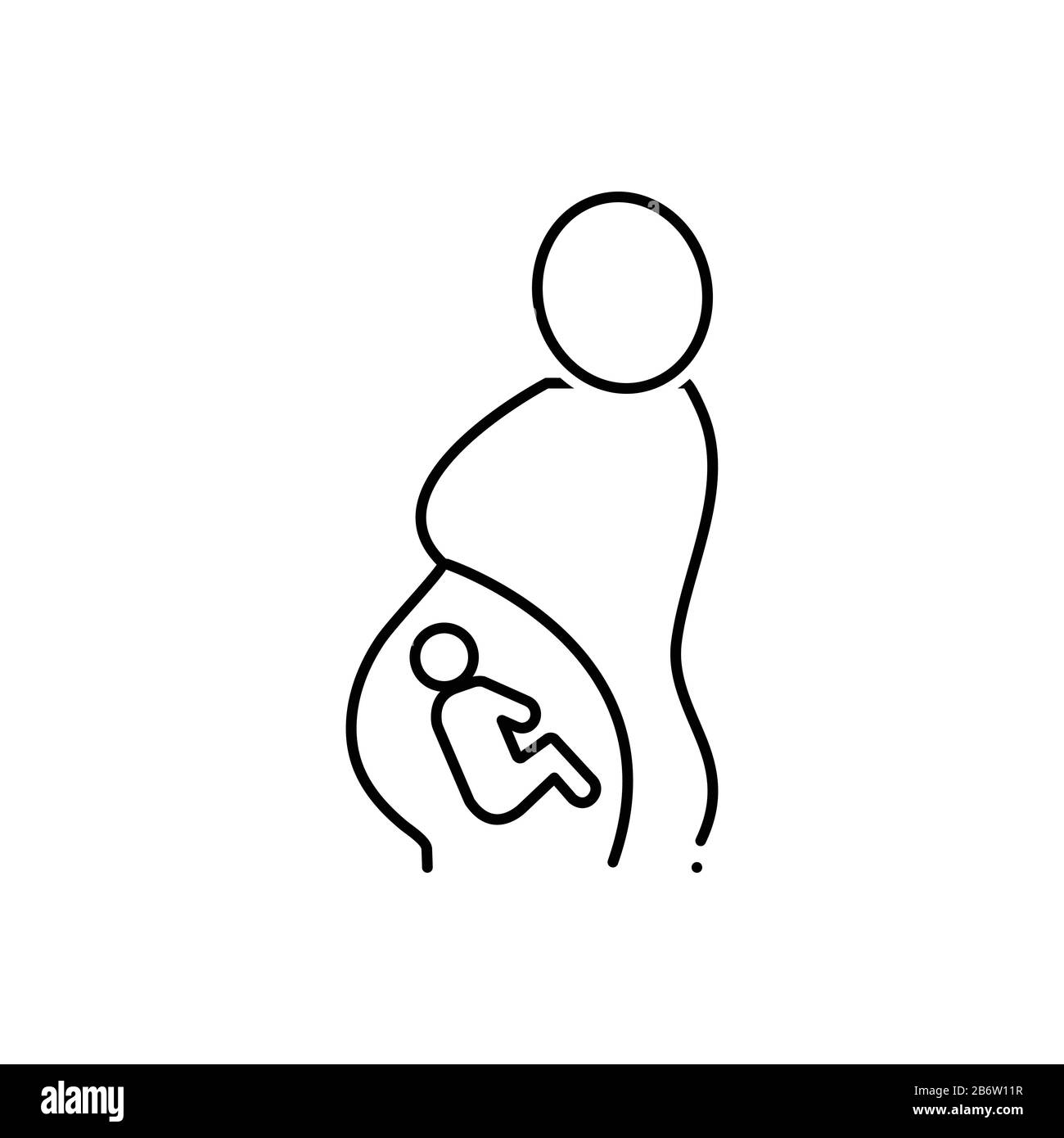 Icône grossesse Illustration de Vecteur