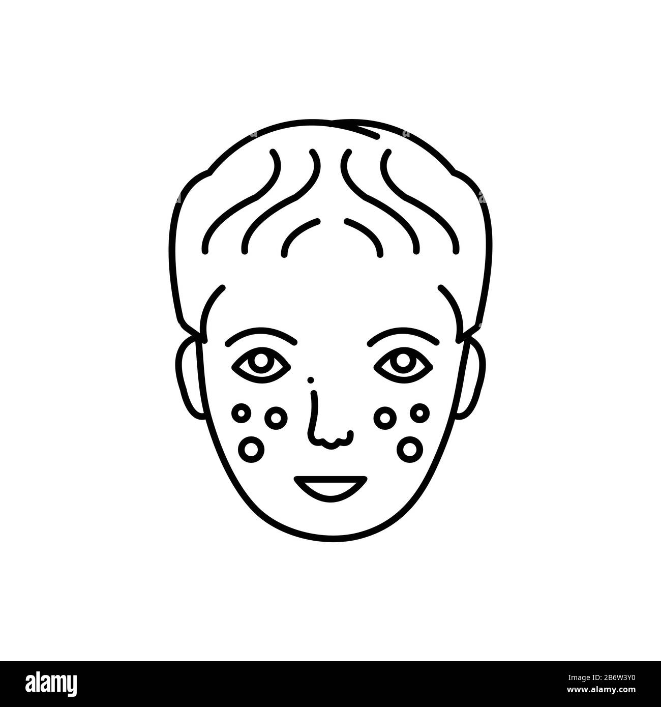 Icône de dermatologie laser Illustration de Vecteur