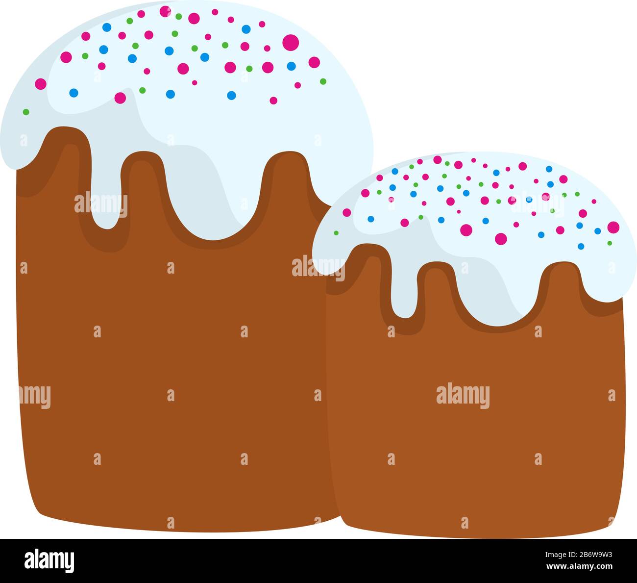 Gâteau de Pâques, illustration, vecteur sur fond blanc. Illustration de Vecteur