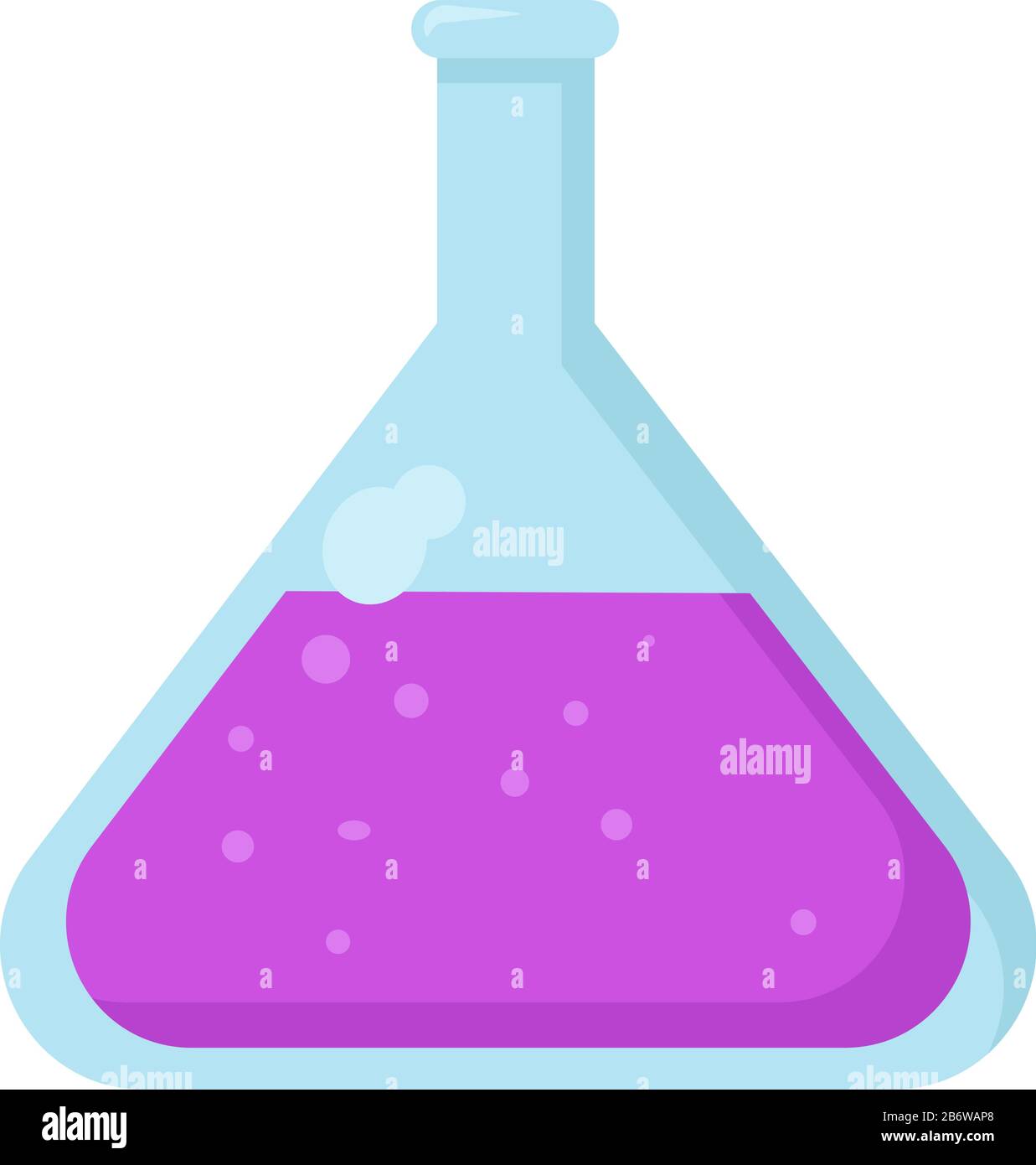 Fiole chimique, illustration, vecteur sur fond blanc. Illustration de Vecteur
