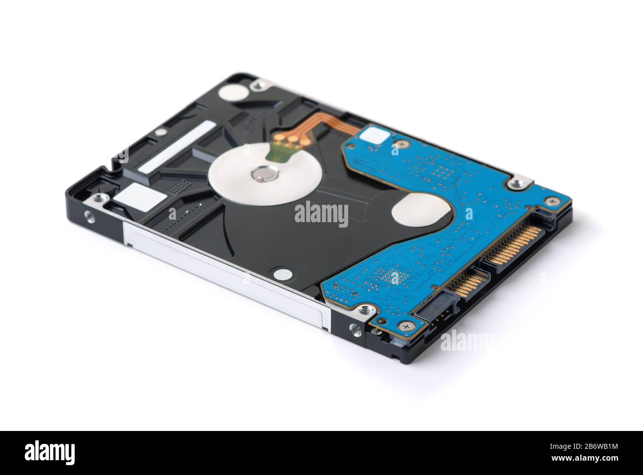 Disque dur interne de l'ordinateur portable isolé sur blanc Banque D'Images