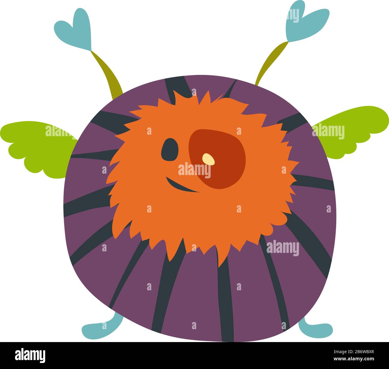 Insecte volant, illustration, vecteur sur fond blanc. Illustration de Vecteur