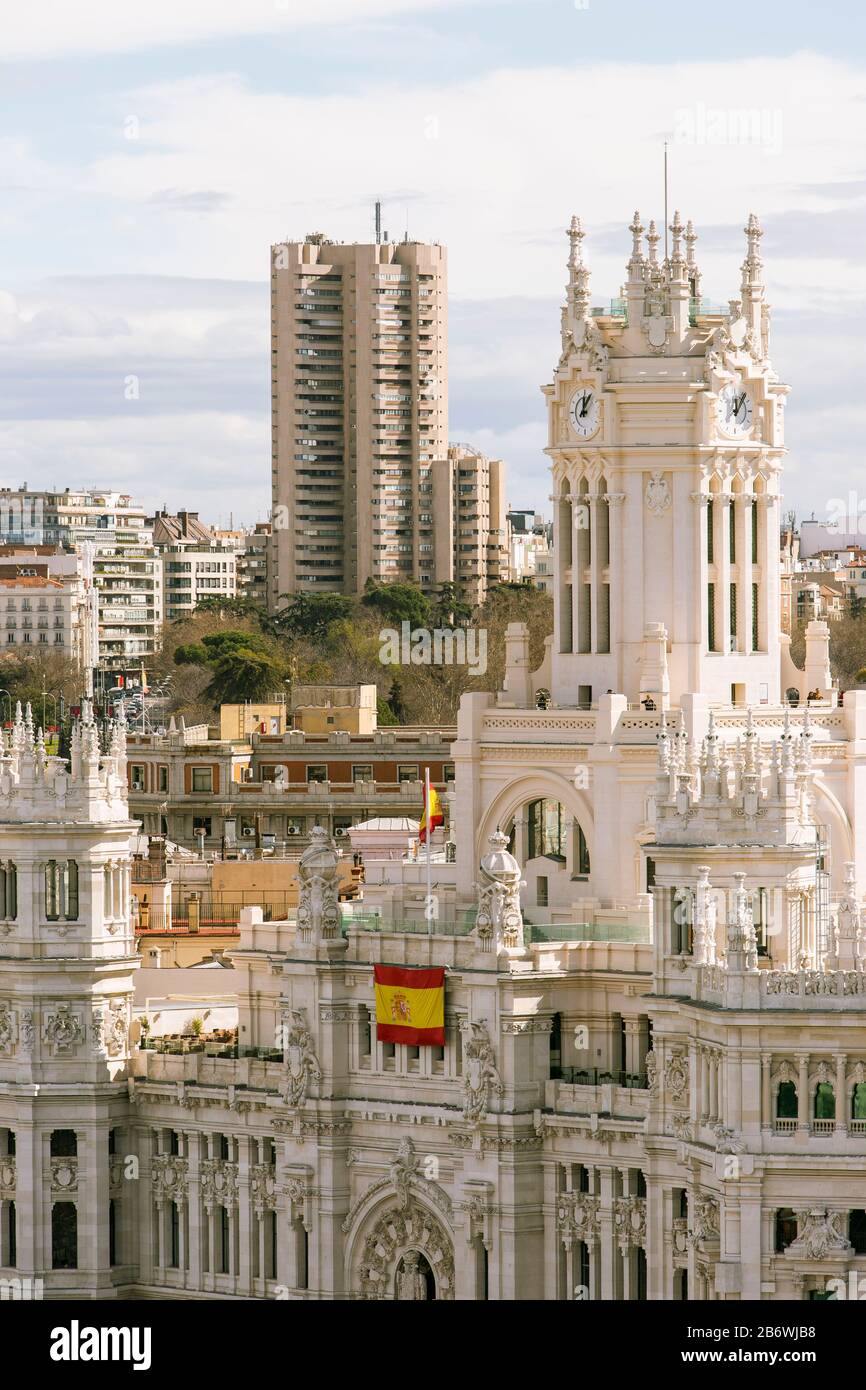Hôtel De Ville De Madrid, Espagne. Banque D'Images