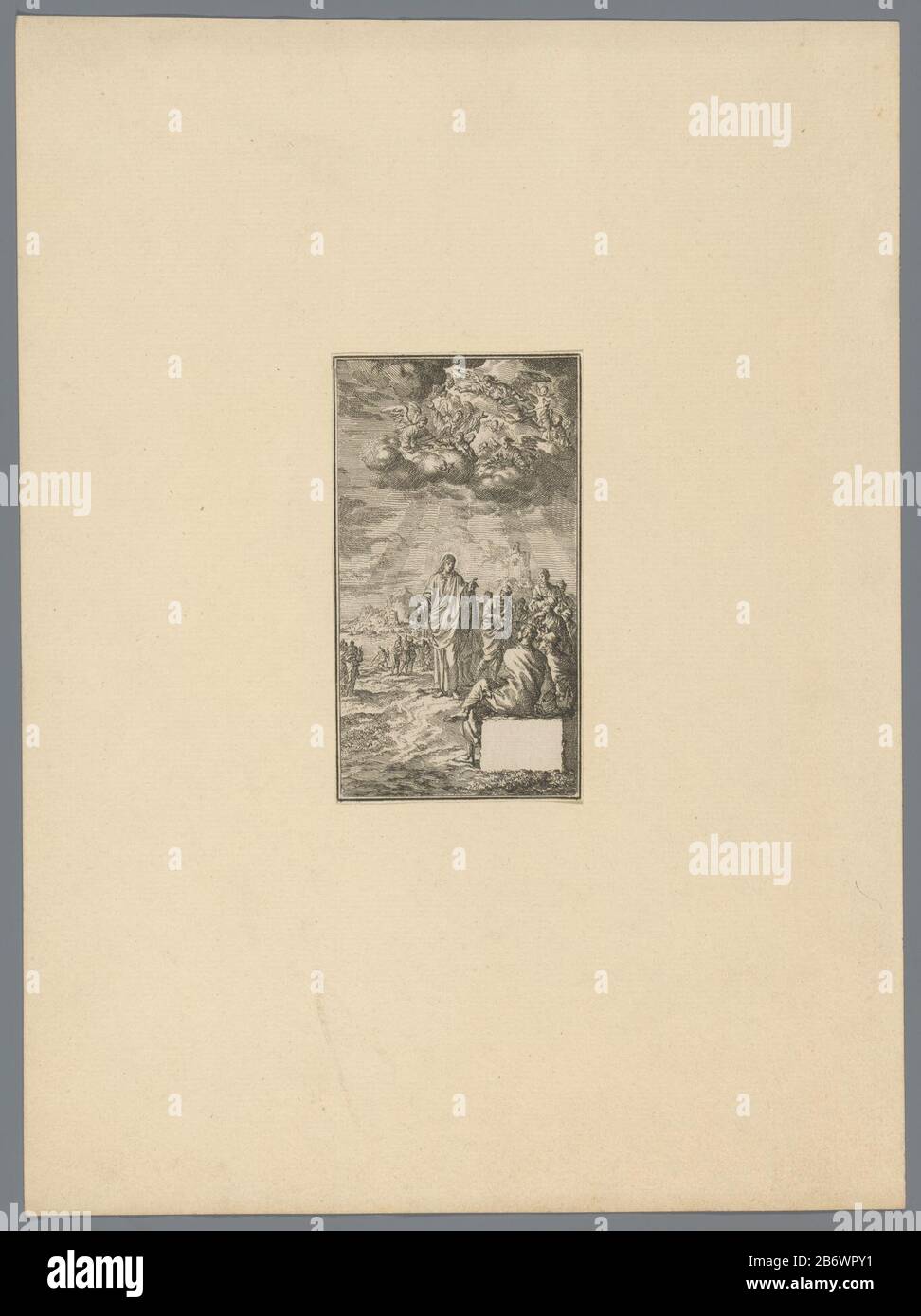 Jezus predykend aan de oever van het Meer Jesus prédication sur le rivage du lac type de bien: Photo Numéro d'article: RP-P-OB-46.195 Fabricant: Printmaker Jan Luyken Date: 1659 - 1712 Caractéristiques physiques: Gravure: Papier: Technique: Gravure Banque D'Images