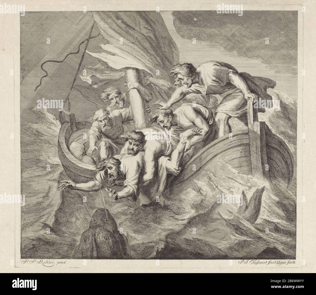 Jona wordt overboord gegoid Jonas est jeté à bord d'un navire, parce qu'il cause serait élevé de la tempête. Dans la mer, les gros poissons que Jonas inslikken. Fabricant : printmaker Philippe Joseph Tassert (propriété listée) à la peinture de Peter Paul Rubens (bâtiment listé) Daté: 1742 - 1803 Caractéristiques physiques: Matériel de gravure: Technique du papier: Dimensions de gravure: Bord de plaque : h 425 mm × W 465 mm Sujet: Les marins jettent à contrecœur le prophète Jonah dans la mer Banque D'Images Jona wordt overboord gegoid Jonas est jeté à bord d'un navire, parce qu'il cause serait élevé de la tempête. Dans la mer, les gros poissons que Jonas inslikken. Fabricant : printmaker Philippe Joseph Tassert (propriété listée) à la peinture de Peter Paul Rubens (bâtiment listé) Daté: 1742 - 1803 Caractéristiques physiques: Matériel de gravure: Technique du papier: Dimensions de gravure: Bord de plaque : h 425 mm × W 465 mm Sujet: Les marins jettent à contrecœur le prophète Jonah dans la mer Banque D'Images