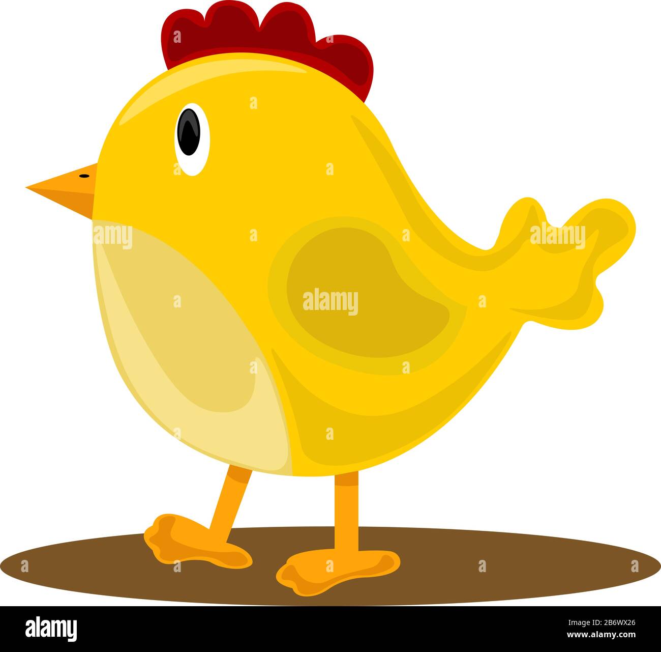 Poulet jaune bébé, illustration, vecteur sur fond blanc. Illustration de Vecteur Poulet jaune bébé, illustration, vecteur sur fond blanc. Illustration de Vecteur