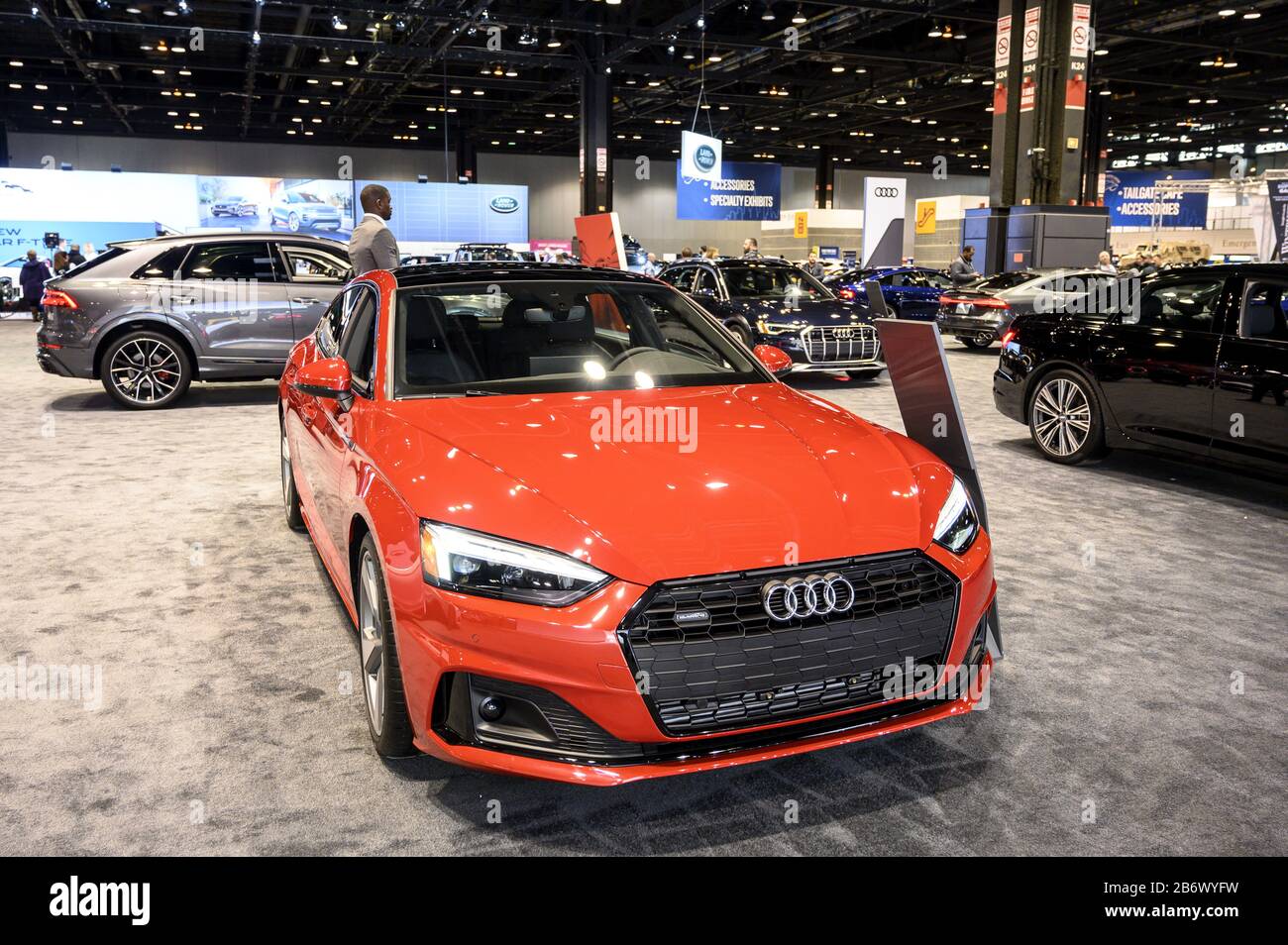 Le Chicago Auto Show 2020 À Mccormick Place, Chicago, Il, États-Unis Avec:  Audi A5 Sportback Où: Chicago, Illinois, États-Unis Quand: 06 Février 2020  Crédit: Adam Bielawski/Wenn.com Photo Stock - Alamy