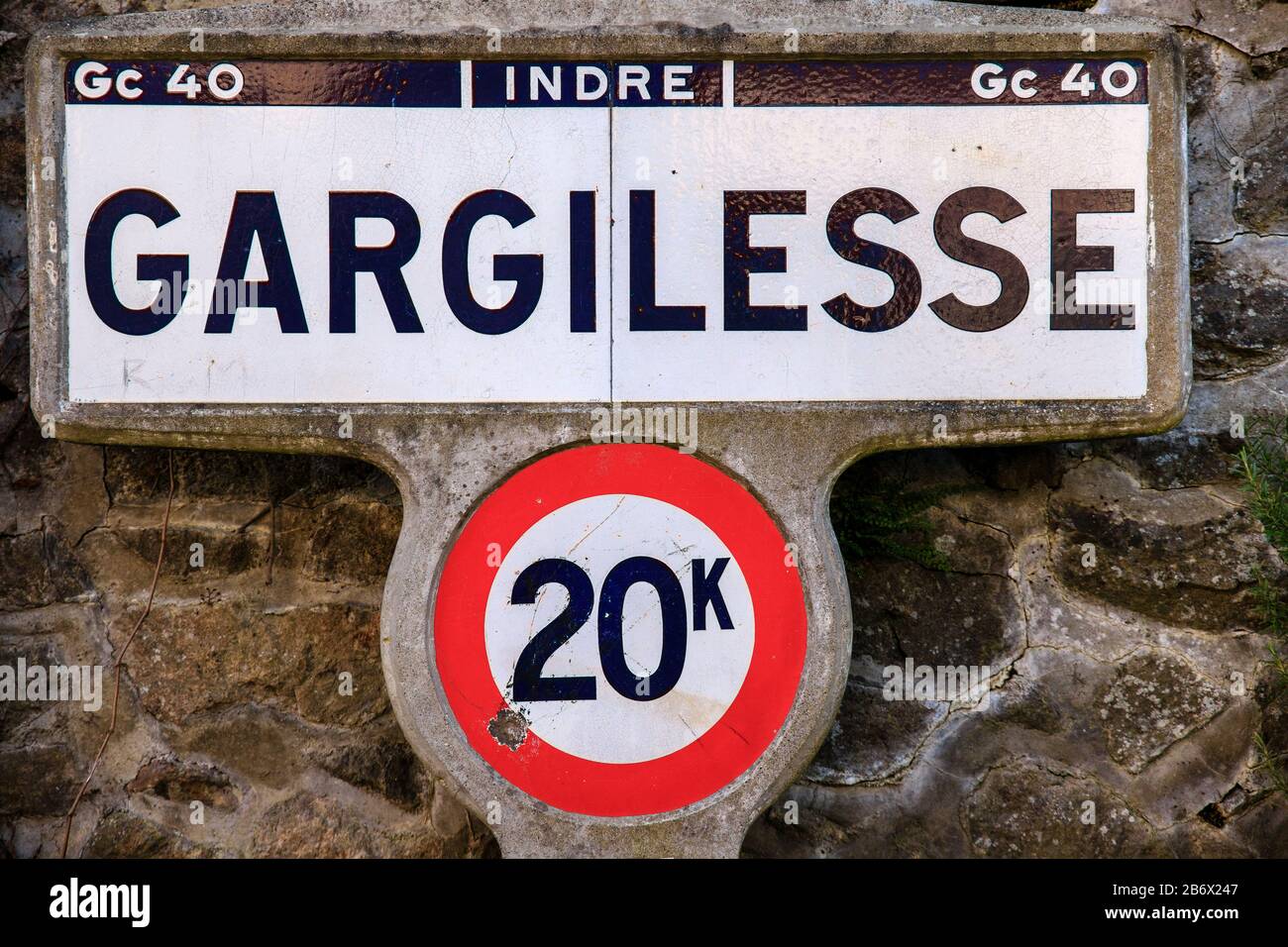 France, Indre, Berry, Creuse Valley, Gargilesse Dampierre, Marquée Les Plus Beaux Villages De France (Les Plus Beaux Villages De France), Michel Banque D'Images