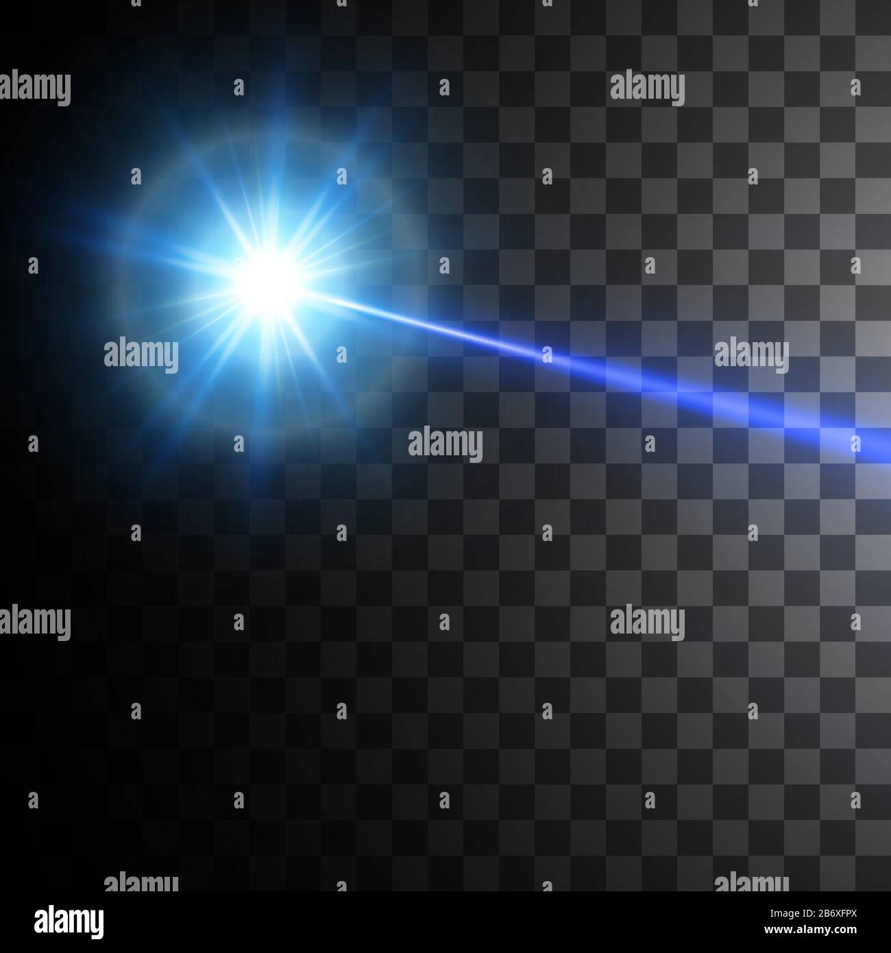 faisceau laser bleu, illustration vectorielle Illustration de Vecteur