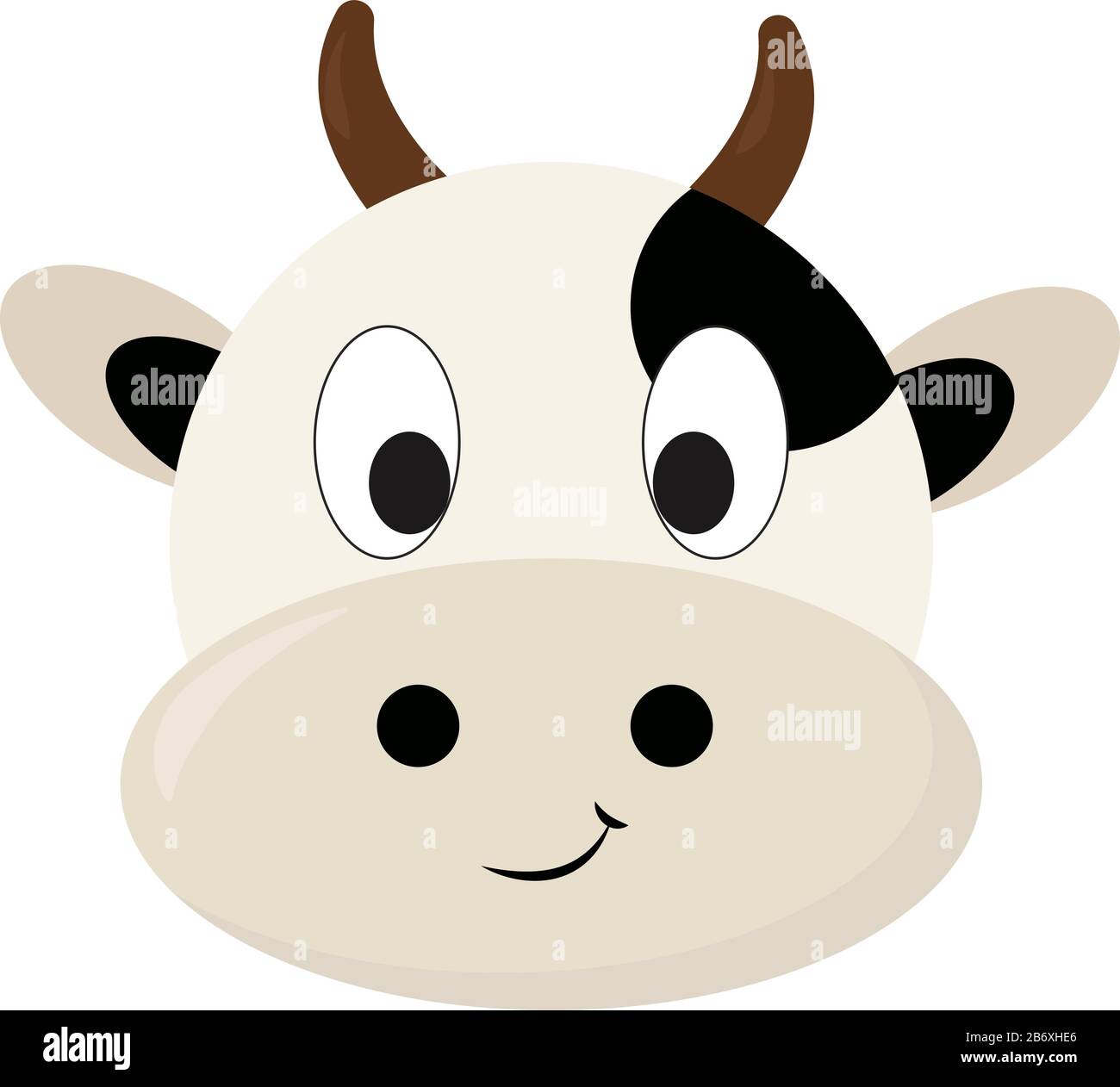 T te De Vache Illustration Vecteur Sur Fond Blanc Image Vectorielle t-te-de-vache-illustration-vecteur-sur-fond-blanc-image-vectorielle