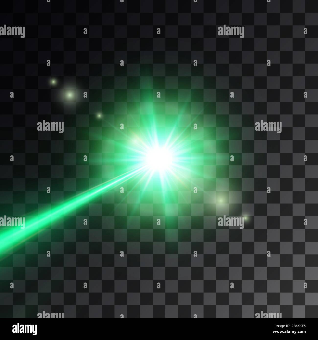 faisceau laser vert, illustration vectorielle Illustration de Vecteur