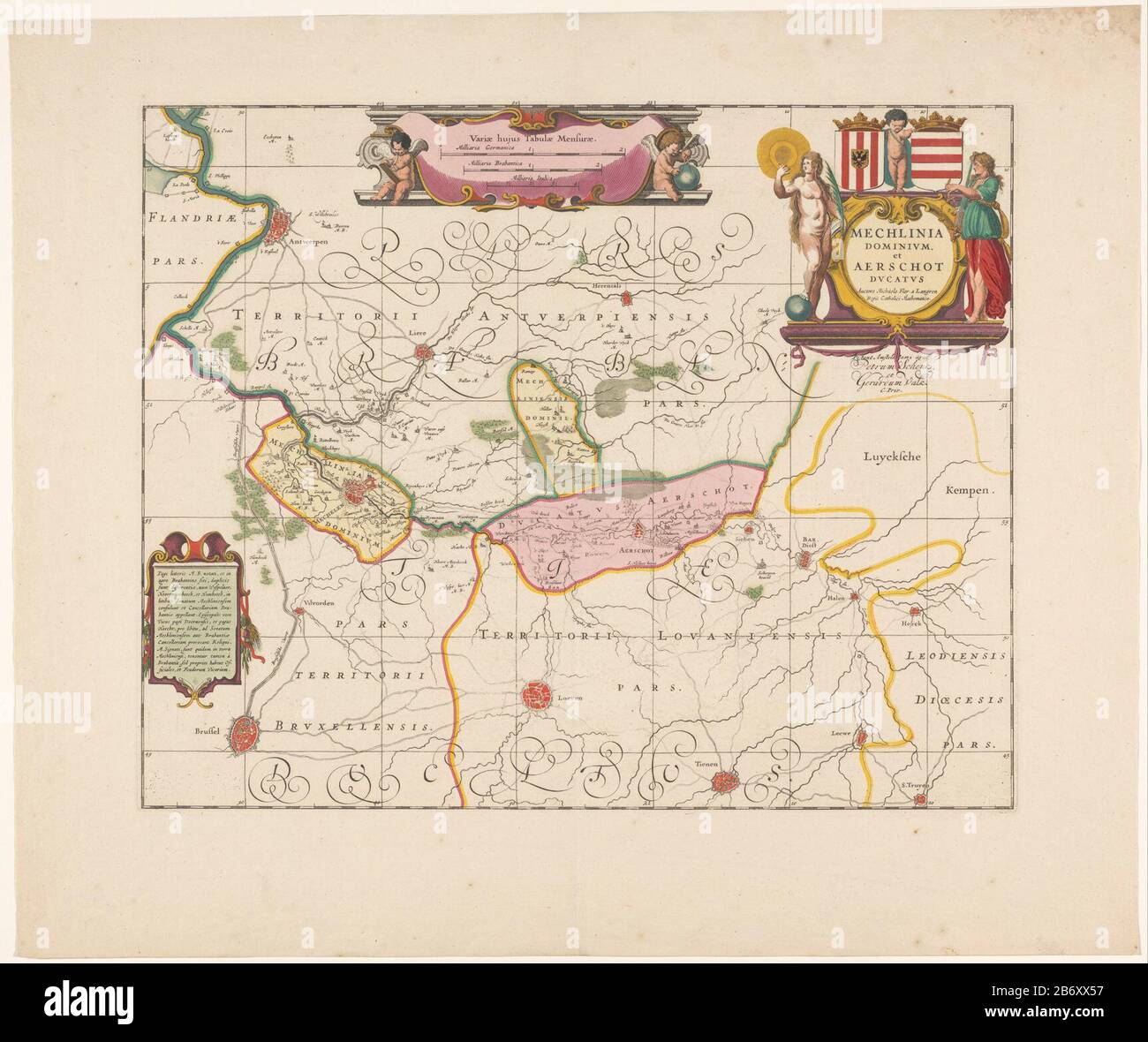 Kaart van het kwartier van Antwerpen, onderdeel van het hertogdom Brabant Tertia pars Brabantiae qua continetur Marchionat (titel op object) Plan du quartier d'Anvers, partie du Duché de Brabant Tertia pars Brabantiae terms continetur Marchionat (...) (title object) Type d'objet: Carte postale Numéro d'article: RP-5112-Ao-mai: 2-2 (2) Description: Carte du quartier d'Anvers, l'un des quatre quartiers Où: Est divisé en duché de Brabant. Ci-dessous, à droite du centre, le titre cartouche. Au-dessus du titre cartouche manteau d'armes de la ville d'Anvers, le l Banque D'Images