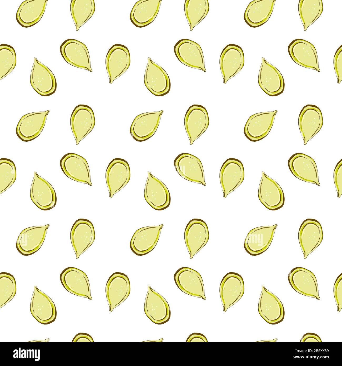 Motif de graines de citrouille, illustration, vecteur sur fond blanc. Illustration de Vecteur