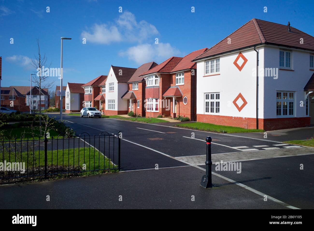 Nouveaux logements, UK Banque D'Images