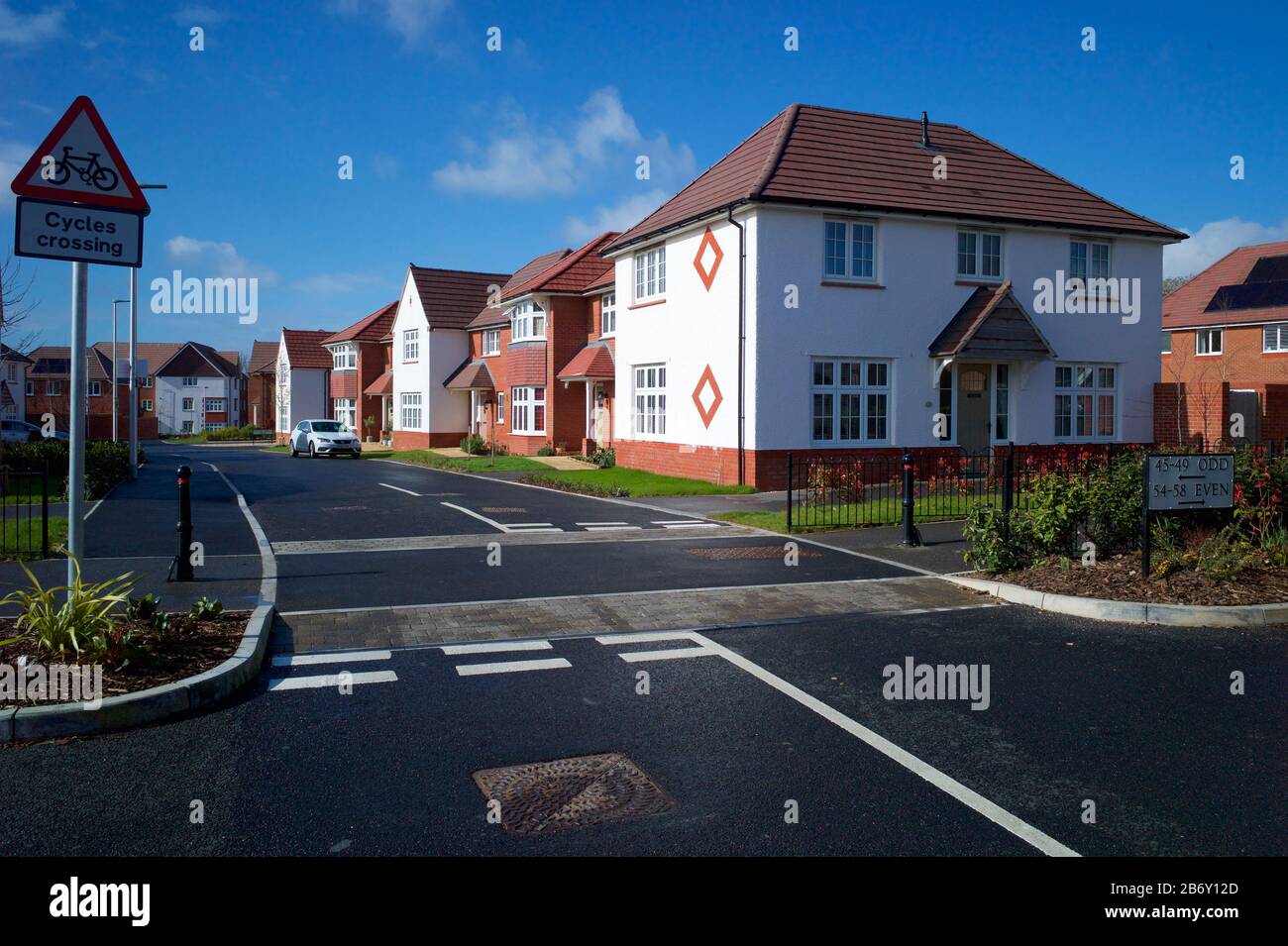 Nouveaux logements, UK Banque D'Images