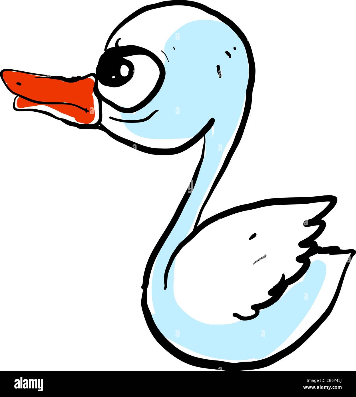 Cygne en colère, illustration, vecteur sur fond blanc. Illustration de Vecteur Cygne en colère, illustration, vecteur sur fond blanc. Illustration de Vecteur
