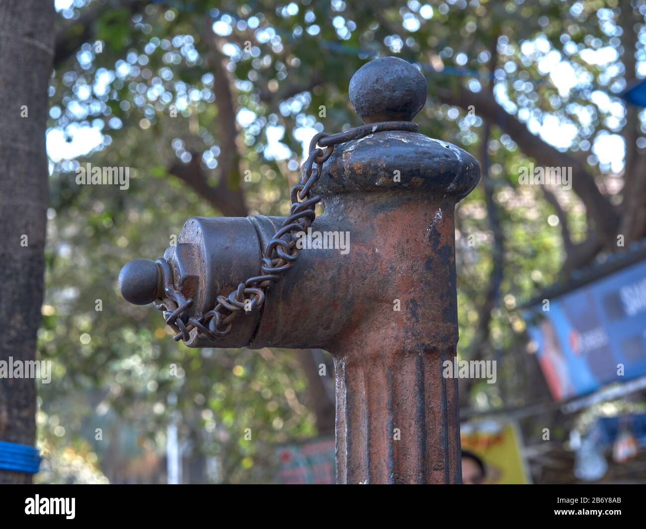 Ancienne Fontaine De Feu Hydrant Fort Flora Mumbai Maharashtra Inde Banque D'Images
