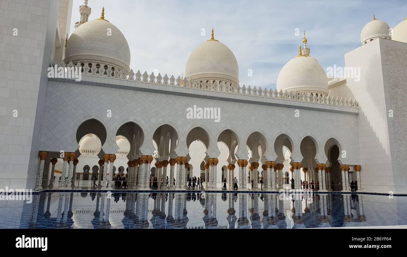 La Grande Mosquée Sheikh Zayed Banque D'Images