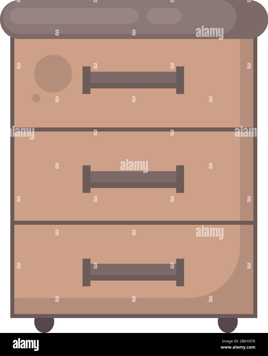 Table de chevet, illustration, vecteur sur fond blanc. Illustration de Vecteur