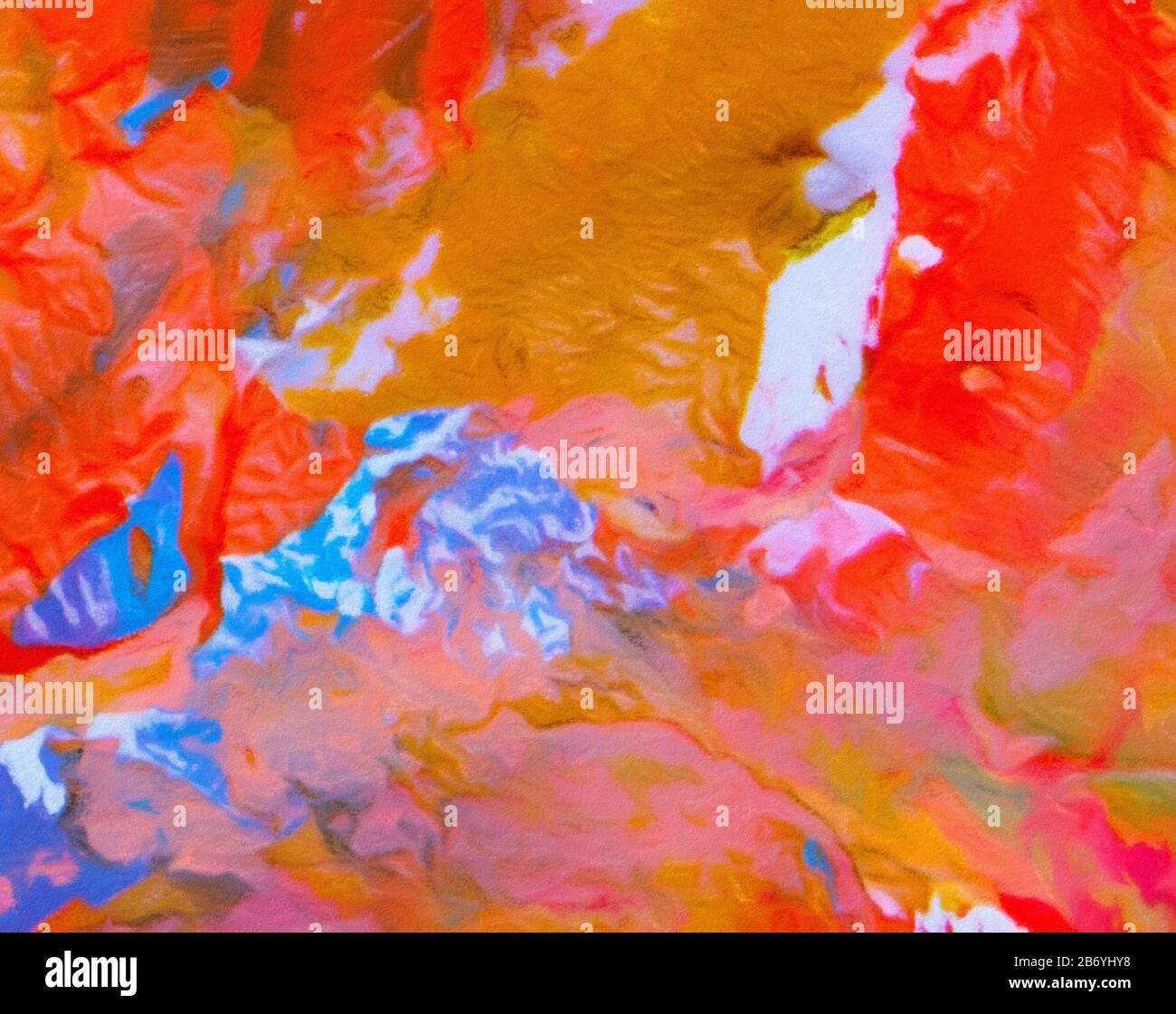 Coups de pinceau multicolores dans la structure d'huile. Grunge fine art mélange de texture de support. Fond artistique détaillé. Motif de conception intéressant. Imprime bac Banque D'Images