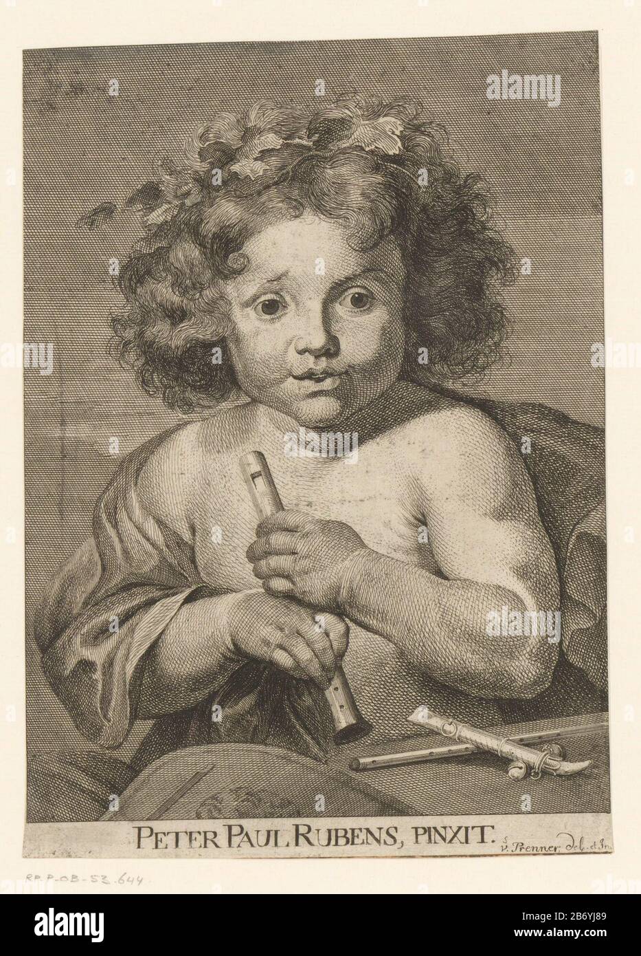Kind met een fluit Child with a flûte type d'objet: Photo Numéro d'article: RP-P-OB-53.644 Inscriptions / marques: Marque du collectionneur, verso, estampillé: Lugt 2228 Fabricant: Graveur Anton Joseph von Prenner (propriété listée) à peindre: Peter Paul Rubens (bâtiment listé) Date: 1728 Caractéristiques physiques: Matériel de gravure: Technique du papier: Gravure: Dimensions: Feuille: Feuille: H 229 mm (découpe du bord de feuille) × W 163 mm (découpe du bord de feuille) Commentaires impression également utilisée dans: Prenner, Anton Joseph . Theatrum Artis Pictoriae. Vienne : Anton Joseph Prenner, 1728. Objet: Enfantine-tendril, flûte à feuilles, aulos, tibia Banque D'Images