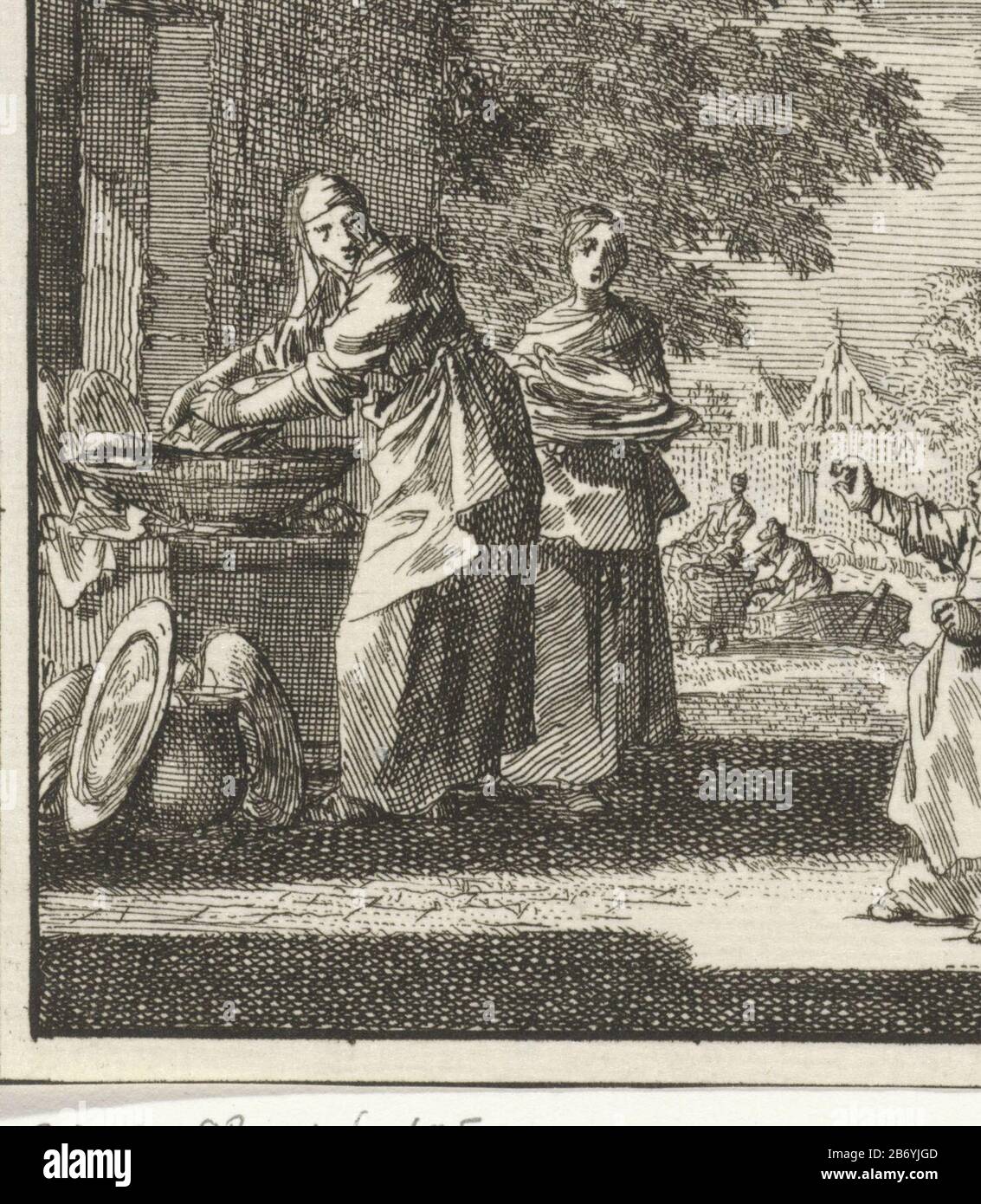 Kind roept haar moeder die bezig is met het wassen van vaatwerk Het Kindje Huild Child appelle sa mère est occupée laver vaatwerkHet Child Huild Type d'objet : photo Numéro d'article: RP-P-OB-46.105Catalogusreferentie: Van Eeghen 4402-1 écriture manuscrite (2) / Marques:'s vermer, beurk, beurk, beurk: '14' Fabricant : printmaker Jan Luyken lieu de fabrication: Amsterdam Date: 1712 Caractéristiques physiques: Gravure; matériau d'épreuvage: Technique du papier: Dimensions de gravure: Haut: 96 mm × H 84 b mmToelichtingProefdruk de l'illustration de: Luyken, Jan De l'homme commençant, m Banque D'Images