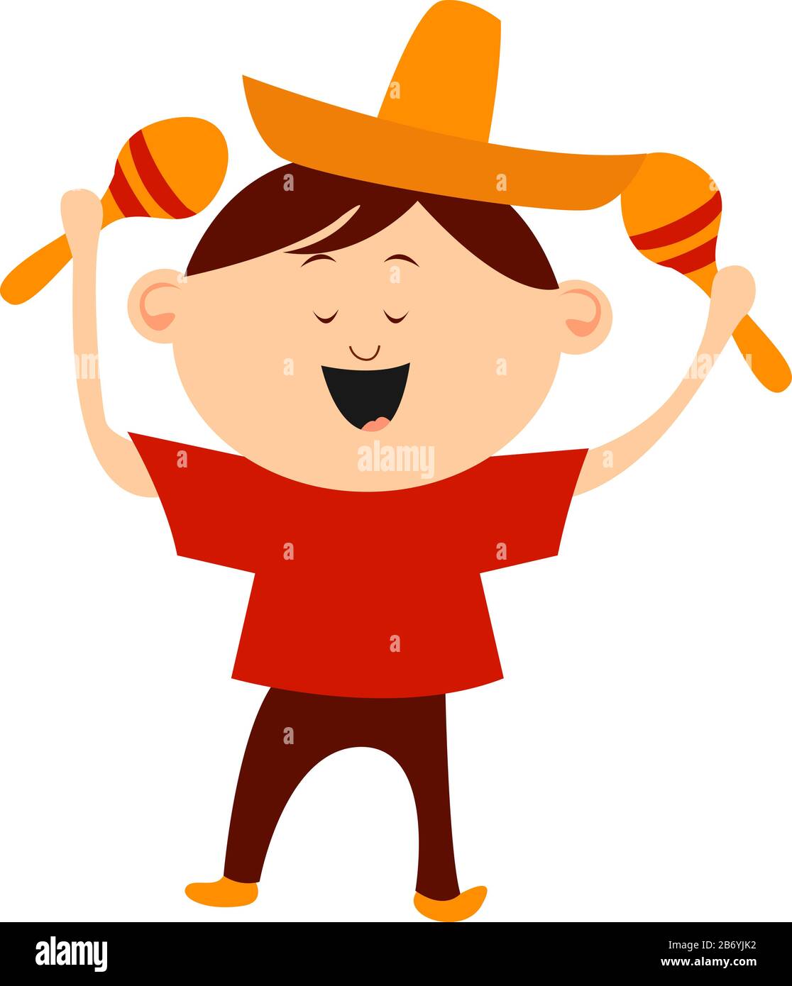 Danse mexicaine, illustration, vecteur sur fond blanc. Illustration de Vecteur