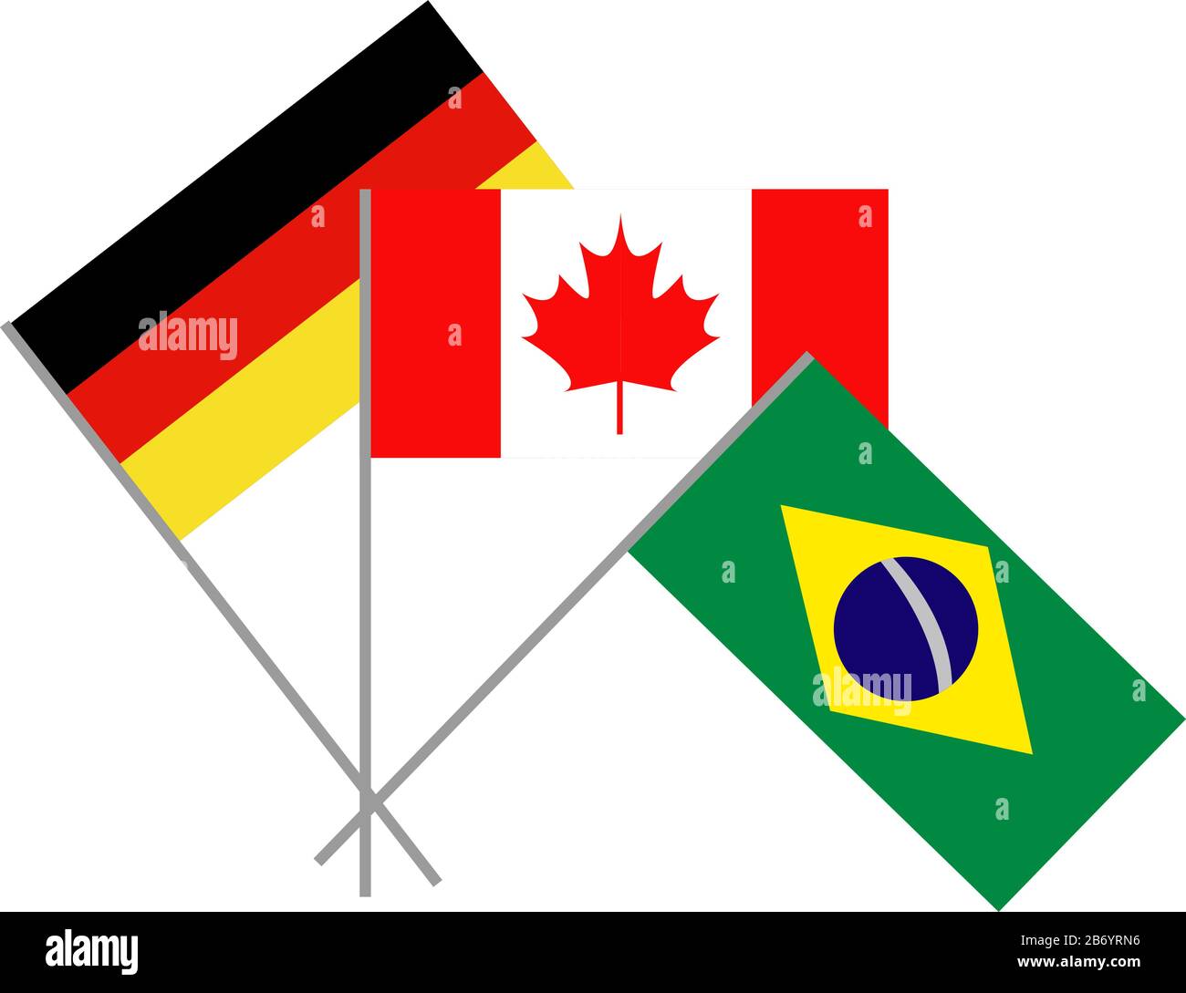 Drapeaux de pays, illustration, vecteur sur fond blanc. Illustration de Vecteur