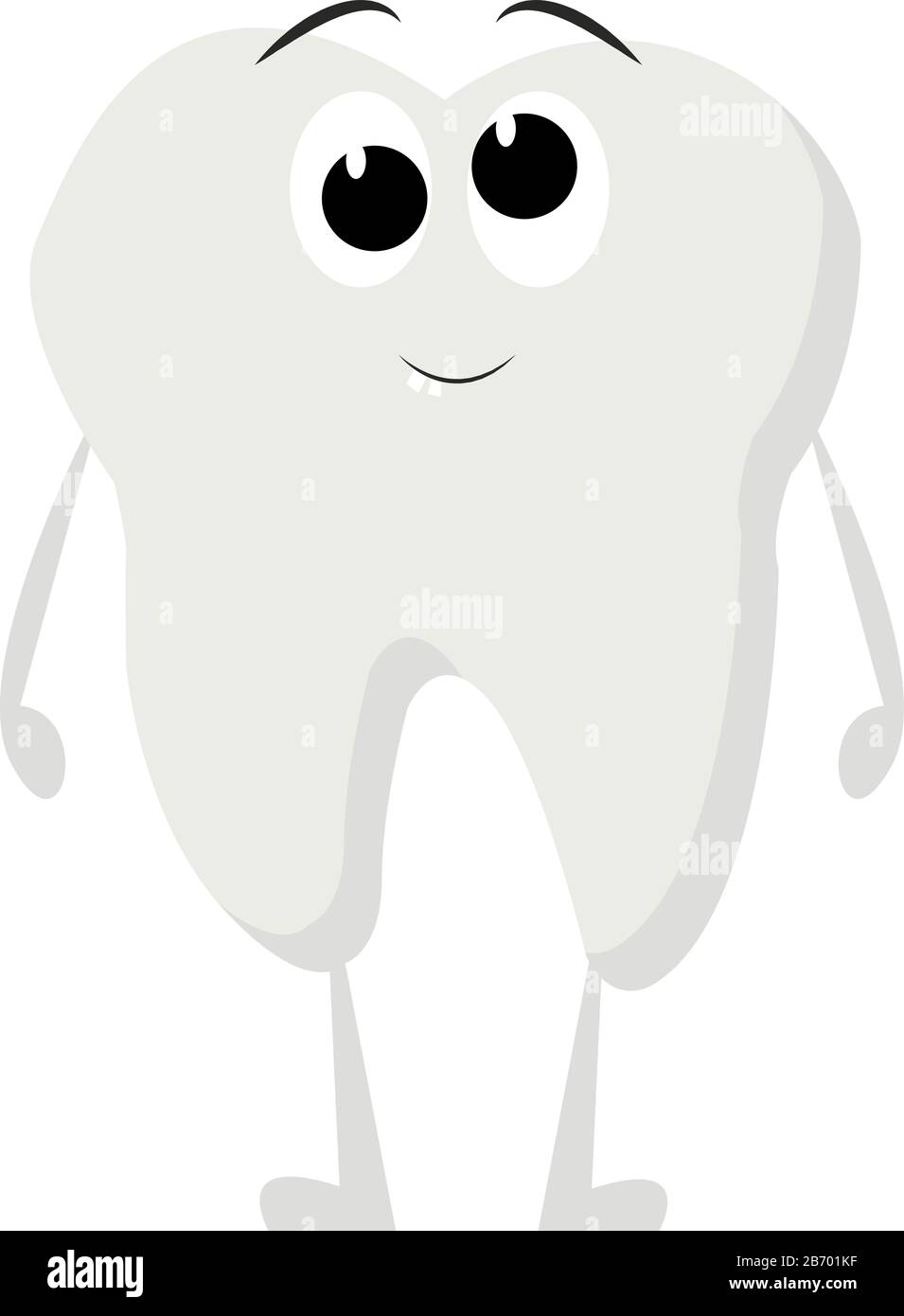 Dents blanches, illustration, vecteur sur fond blanc. Illustration de Vecteur