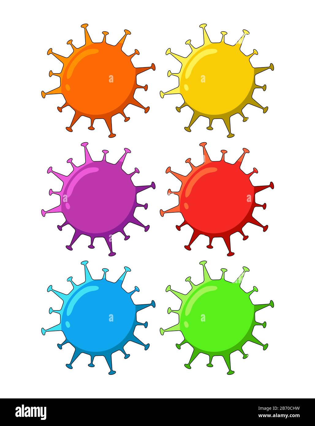 attaque de la maladie du virus de corona. modèle de conception d ...